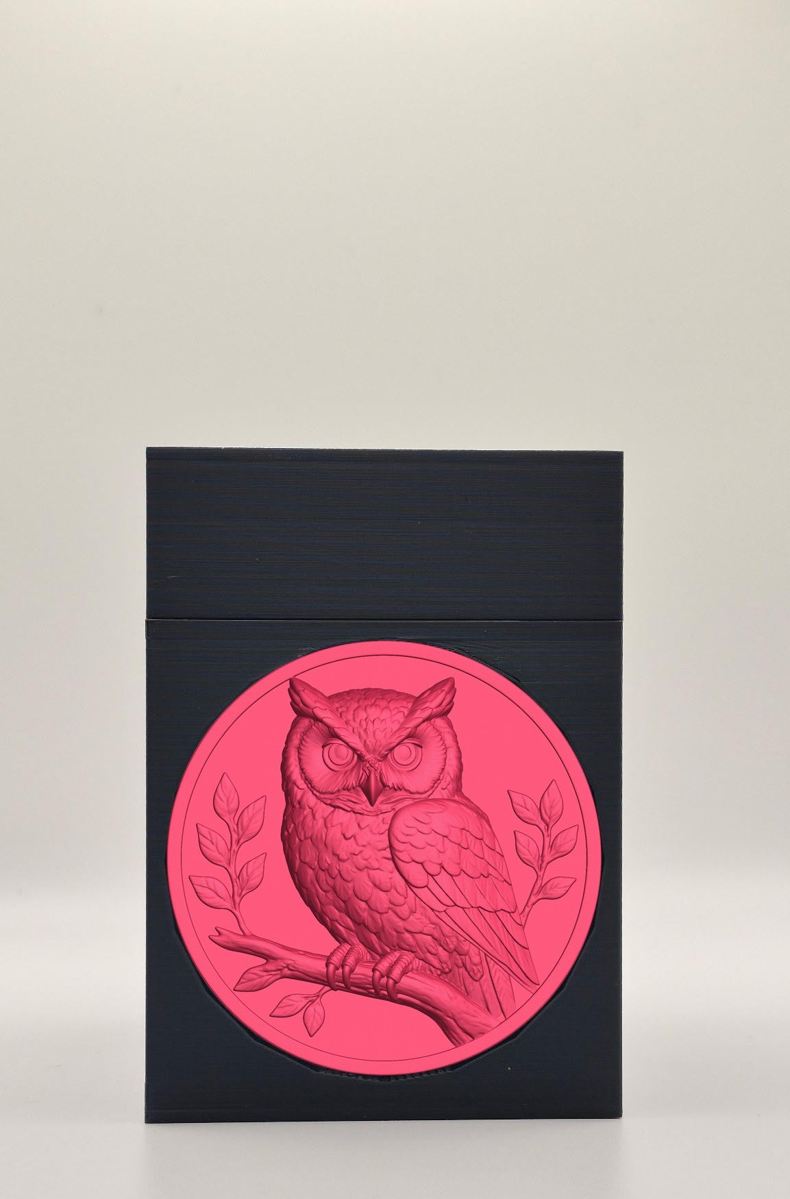 Owl Card Box — Black