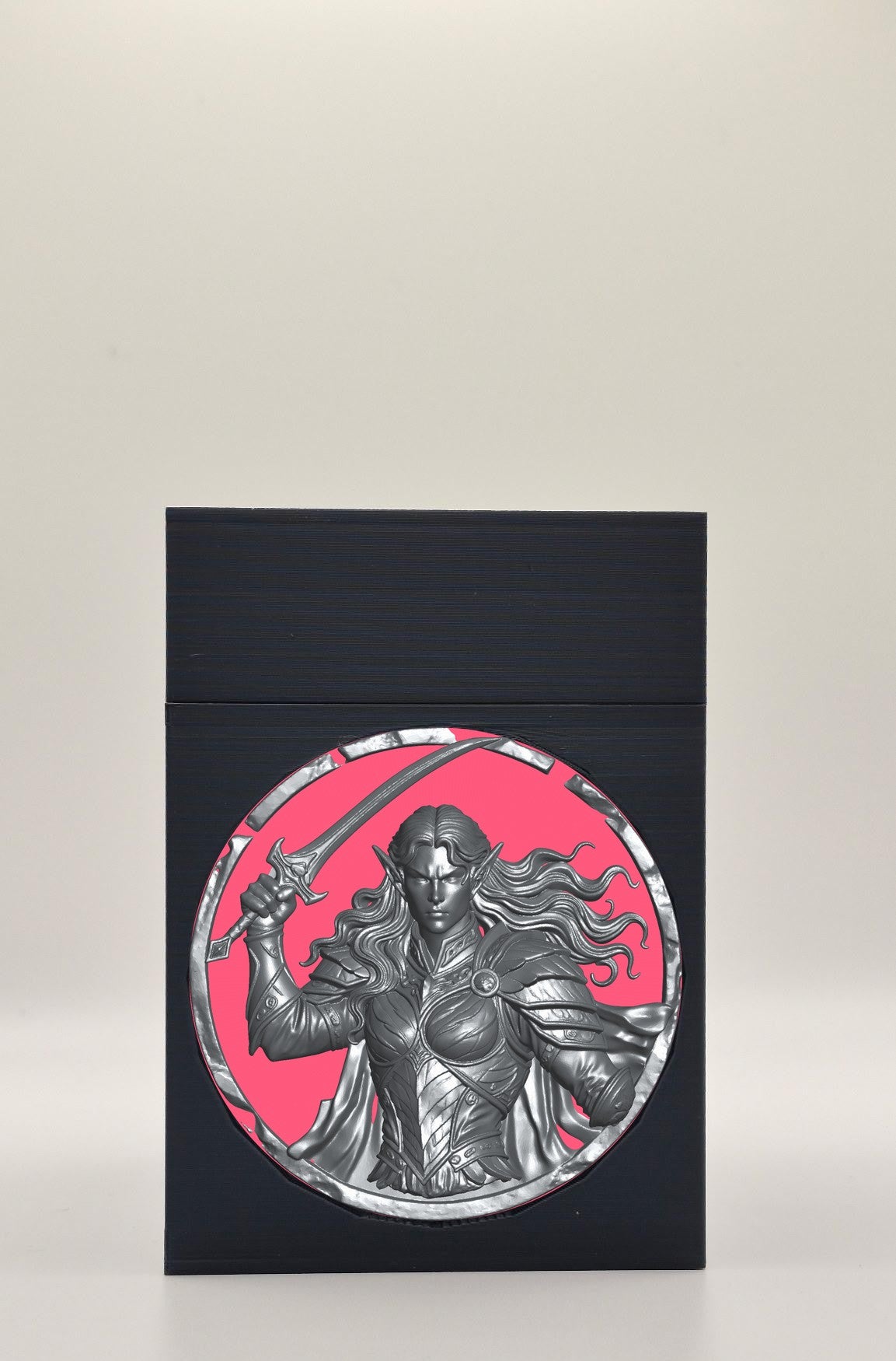 Elvish Warrior Card Box — Black