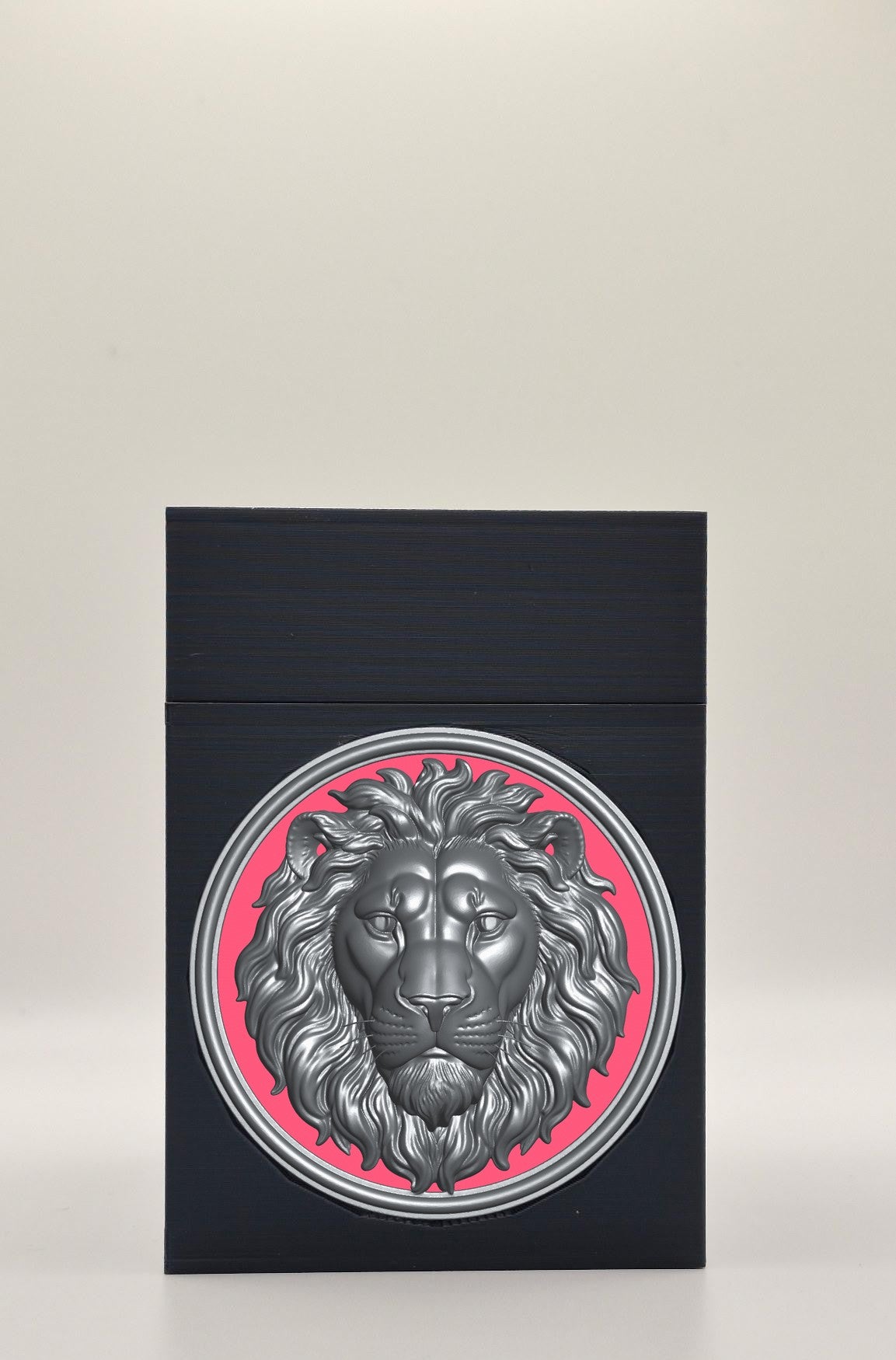 Lion Card Box — Black