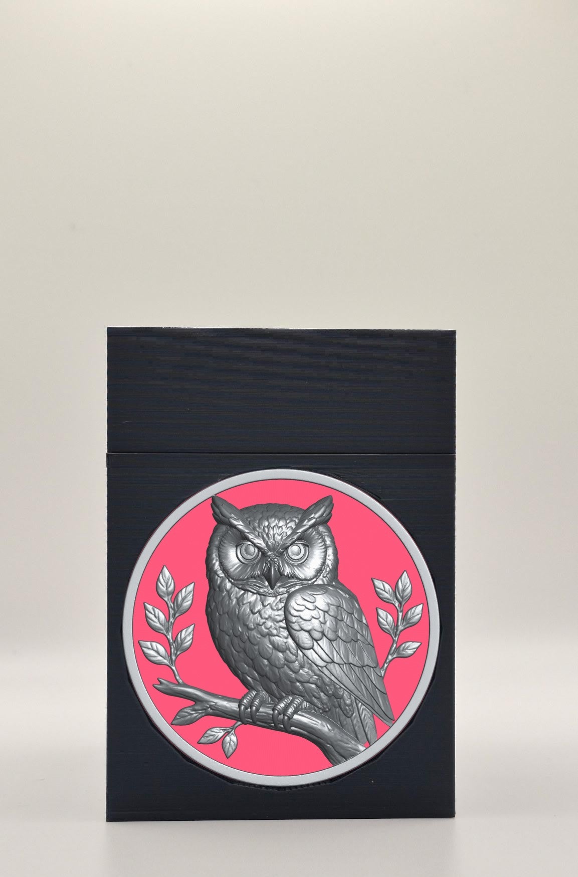 Owl Card Box — Black