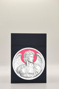 Angel Card Box - Black Plain box with Red background and White medallion