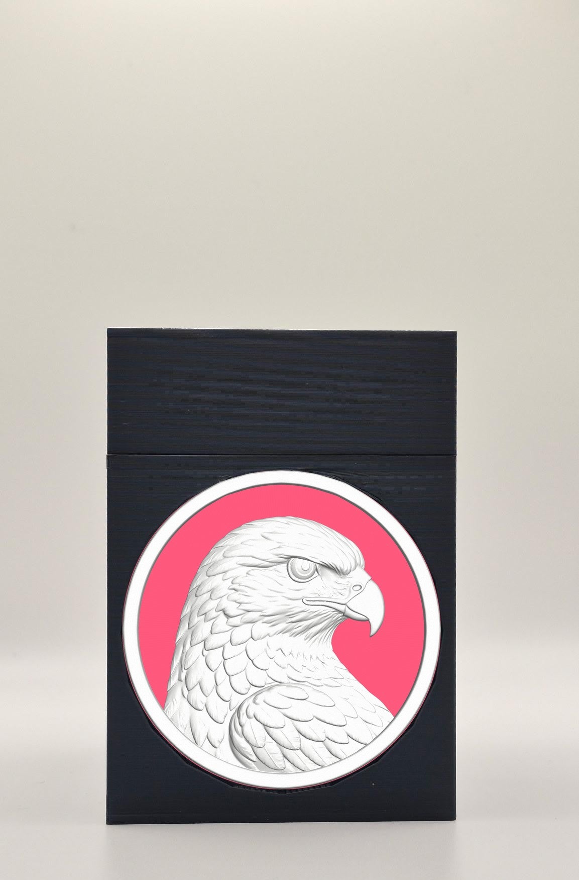 Eagle Card Box - Black Plain box with Red background and White medallion