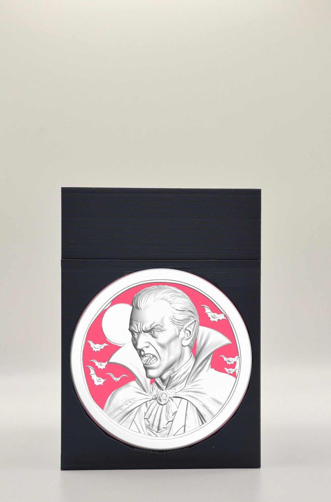 Vampire Card Box - Black Plain box with Red background and White medallion