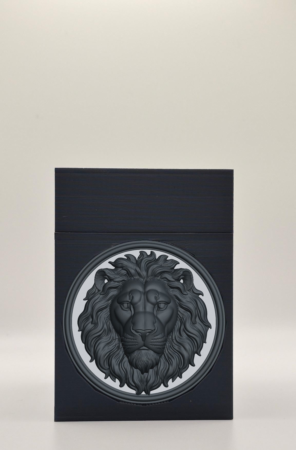 Lion Card Box — Black