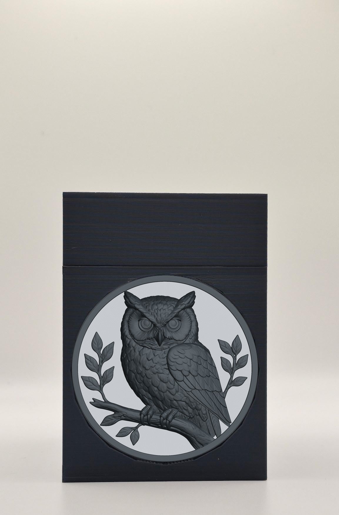 Owl Card Box — Black