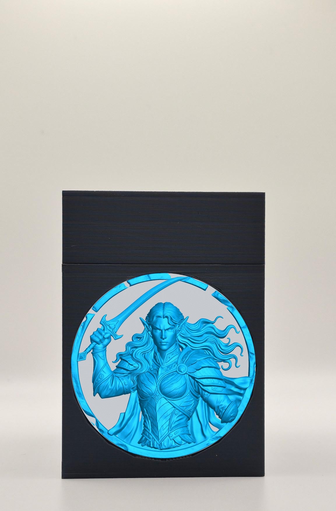 Elvish Warrior Card Box — Black
