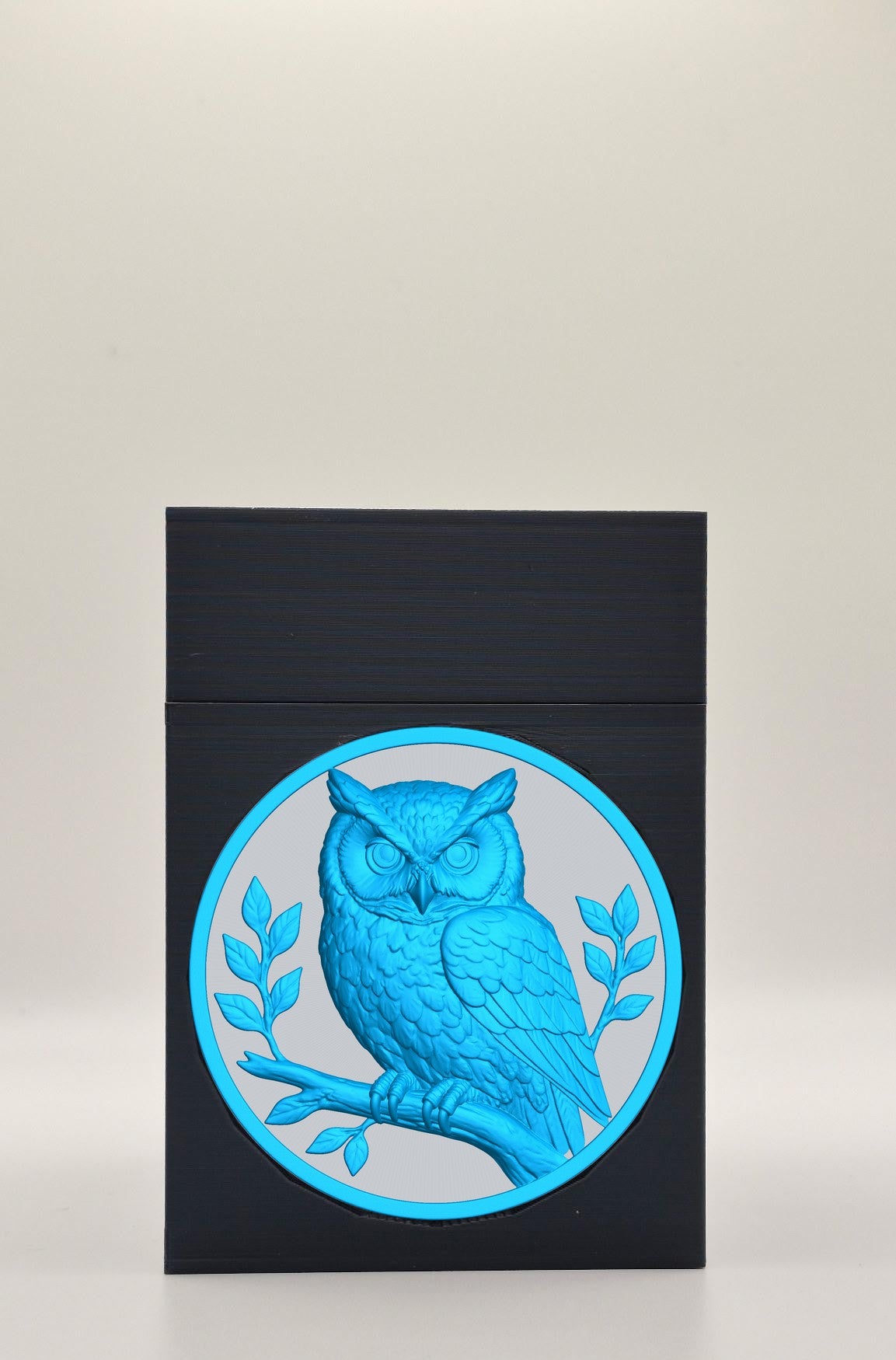 Owl Card Box — Black