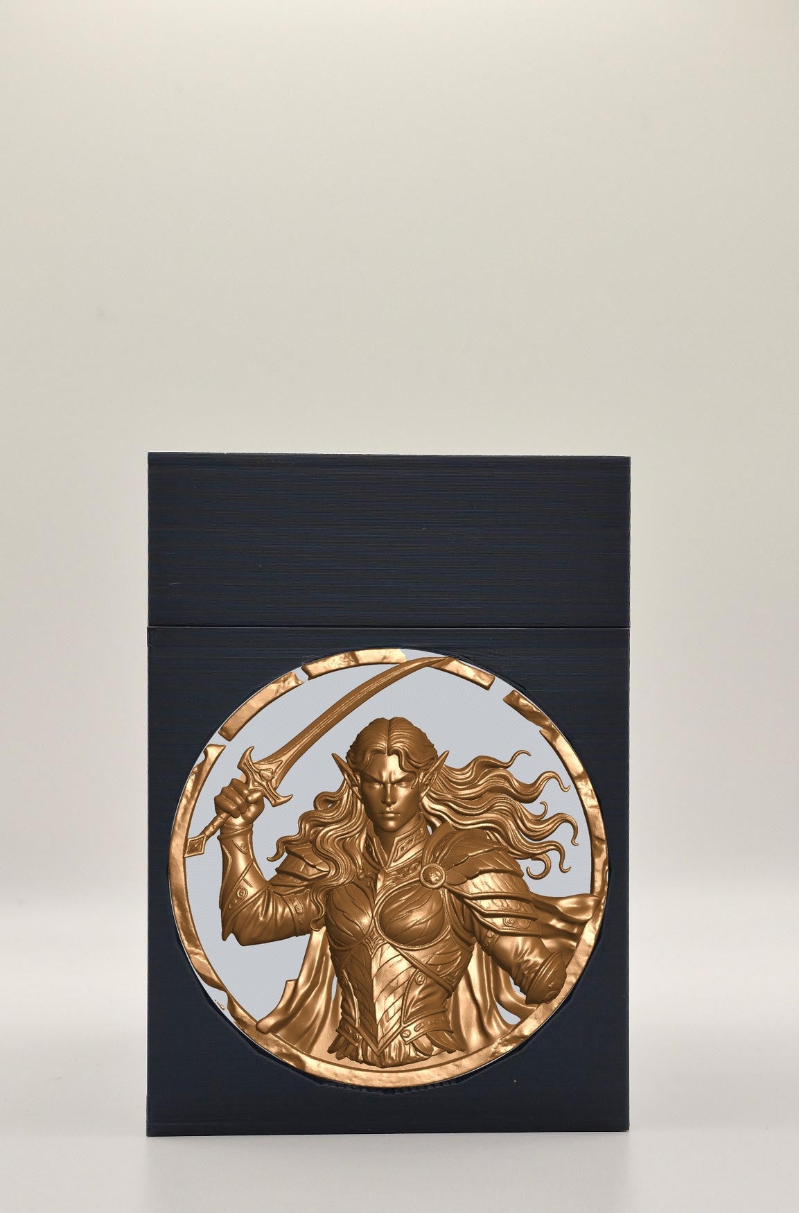 Elvish Warrior Card Box — Black