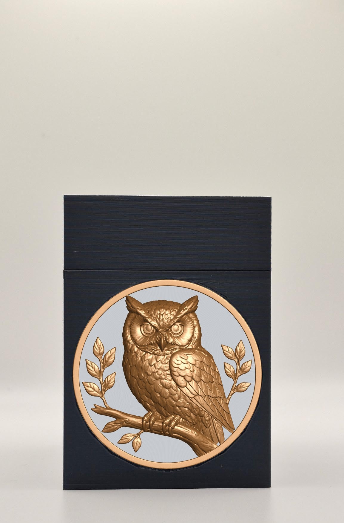Owl Card Box — Black