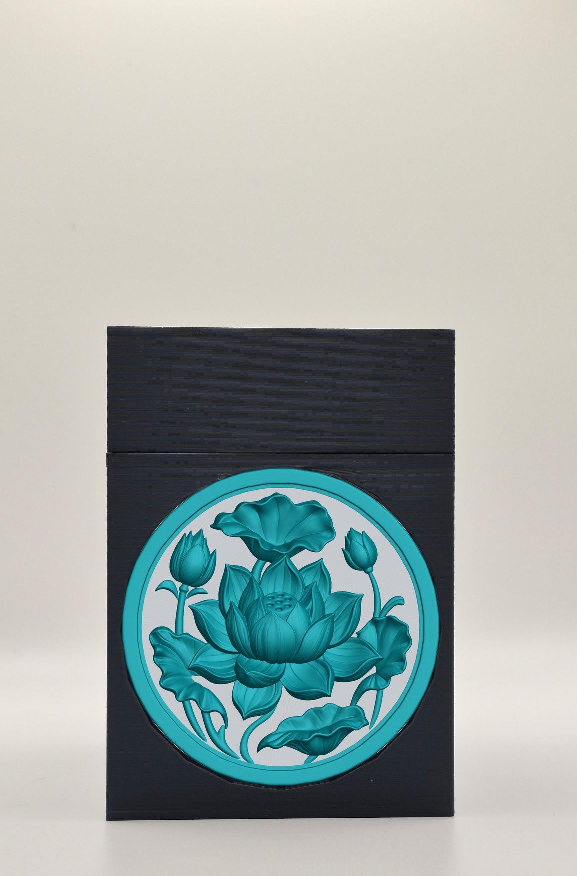 Lotus Card Box — Black