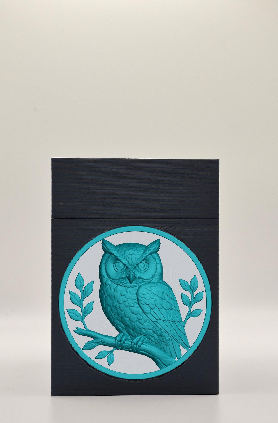 Owl Card Box — Black