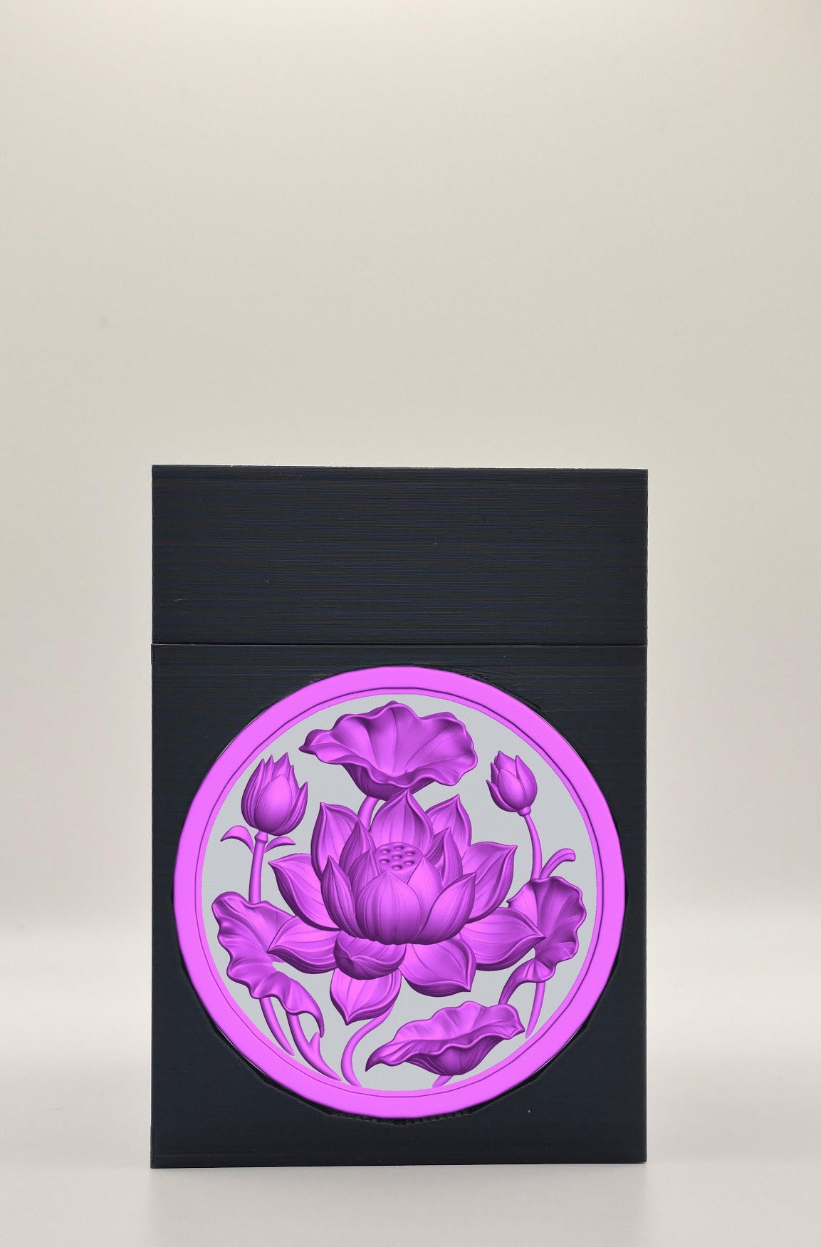 Lotus Card Box — Black