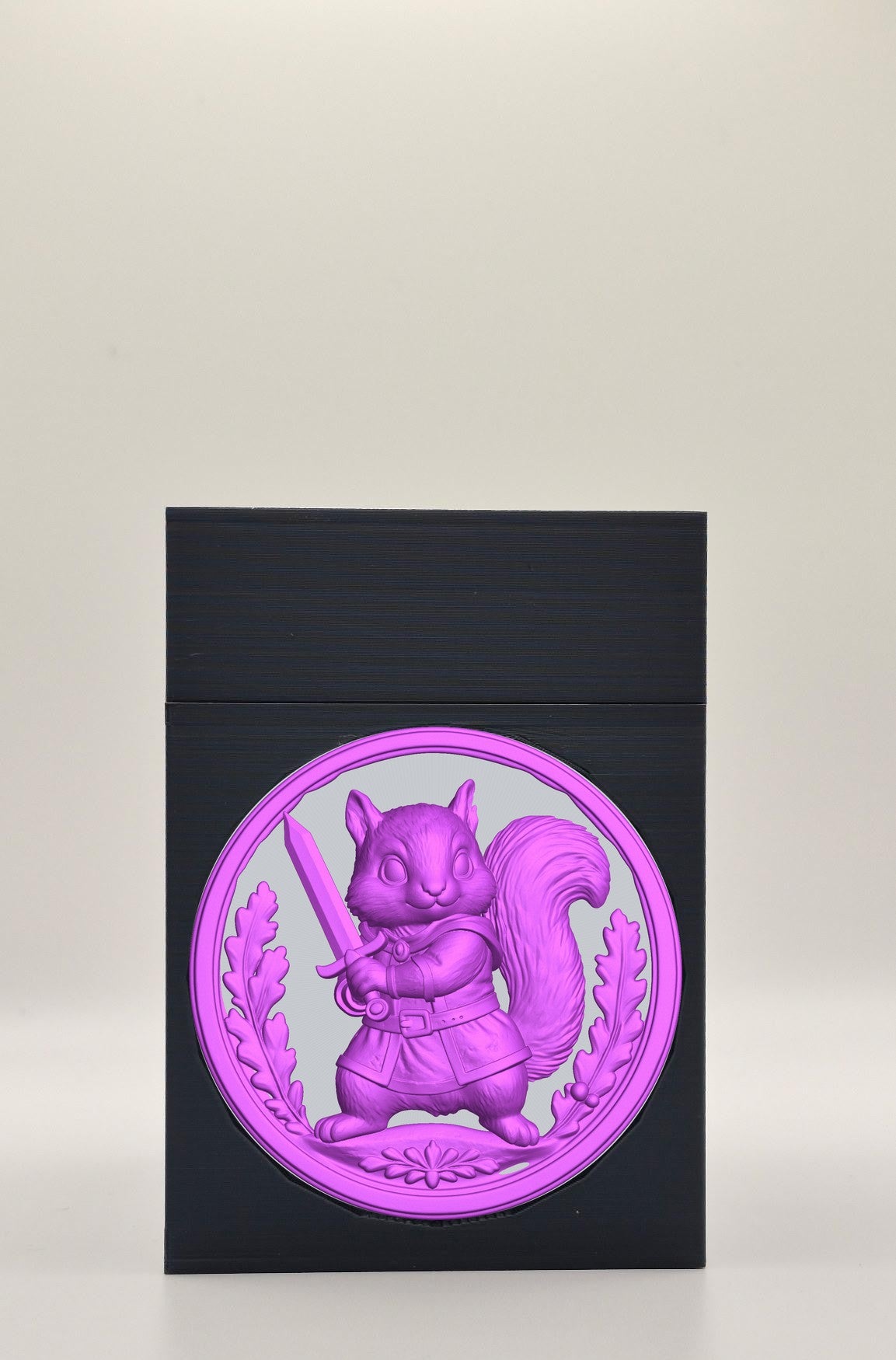 Squirrel Card Box — Black