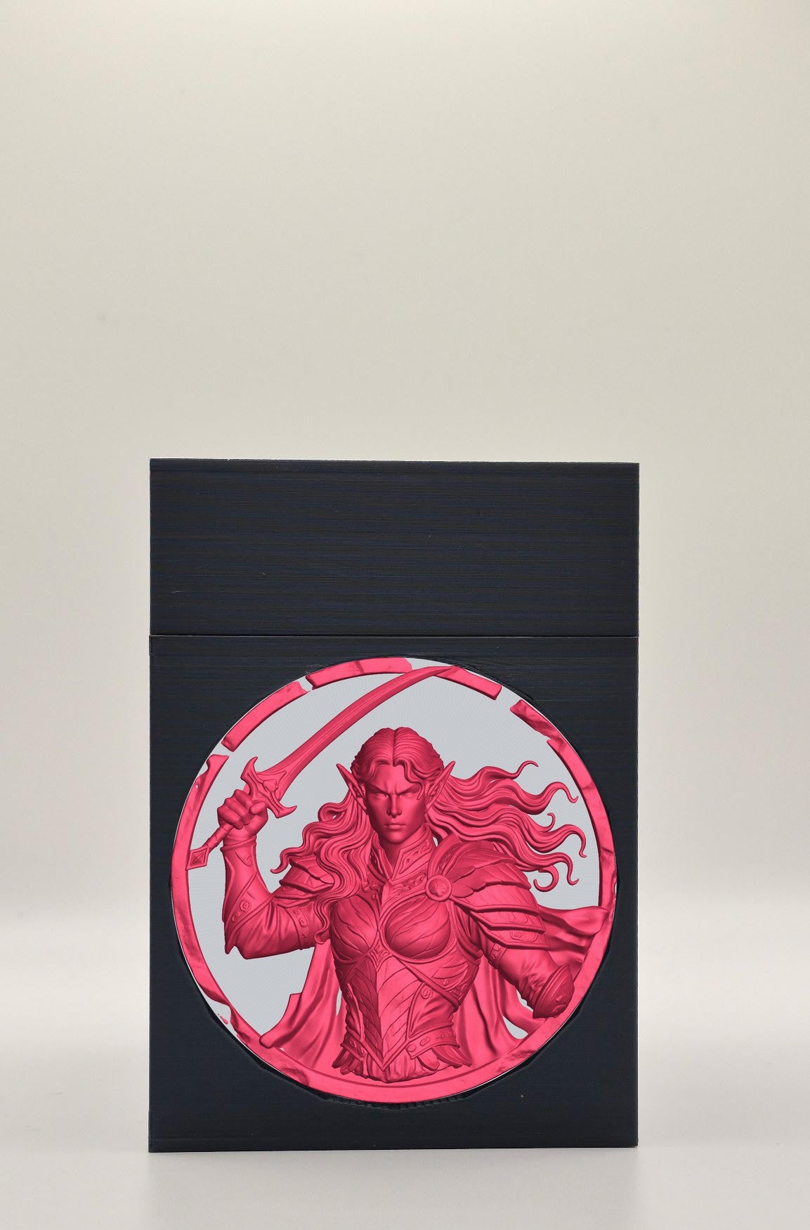 Elvish Warrior Card Box — Black