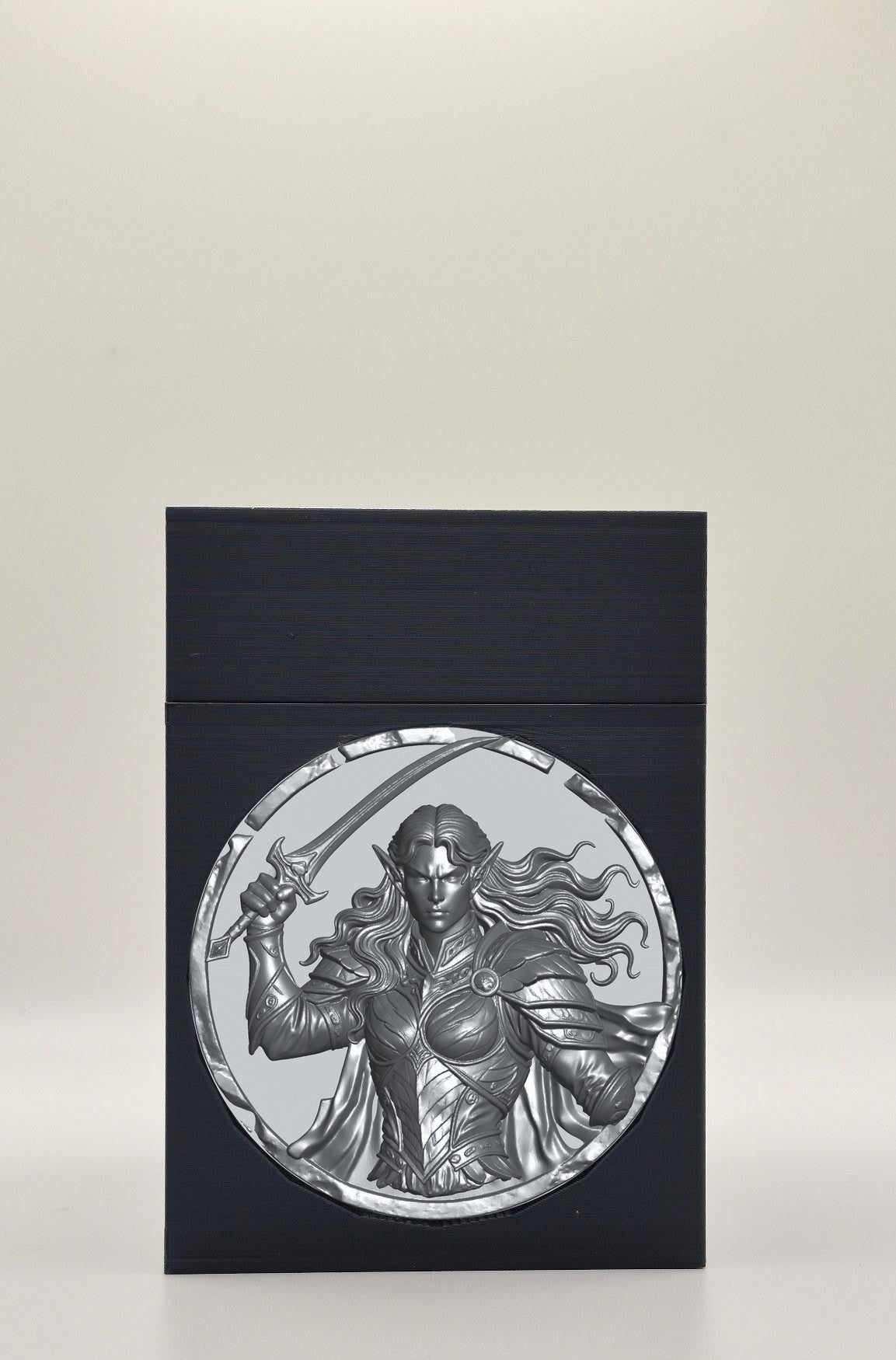 Elvish Warrior Card Box — Black