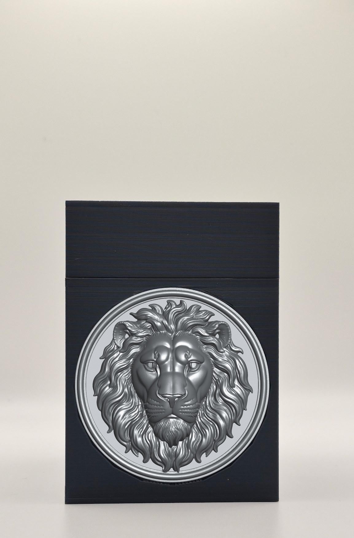 Lion Card Box — Black
