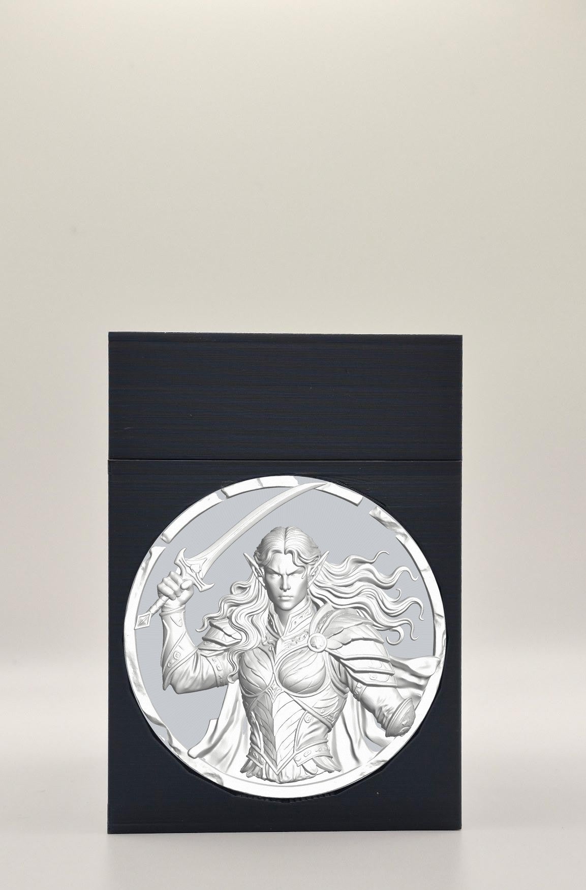 Elvish Warrior Card Box — Black