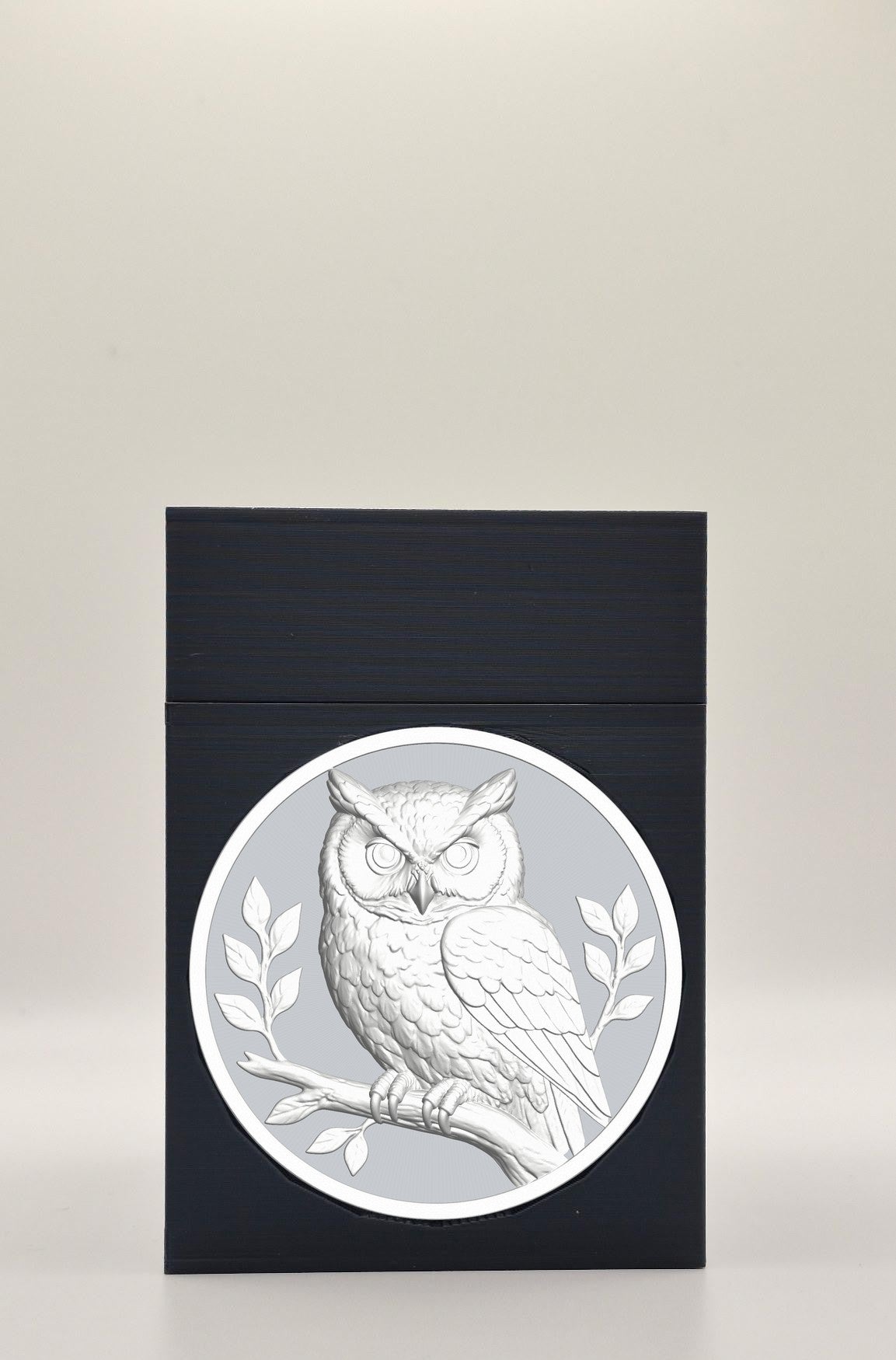 Owl Card Box — Black