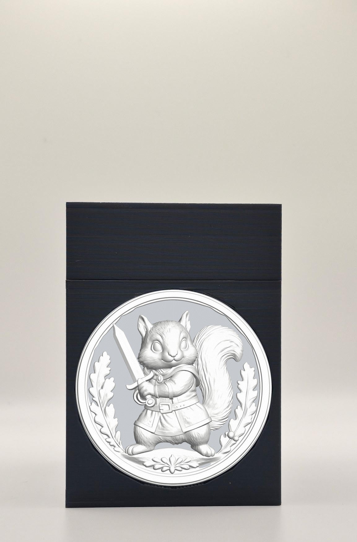Squirrel Card Box — Black