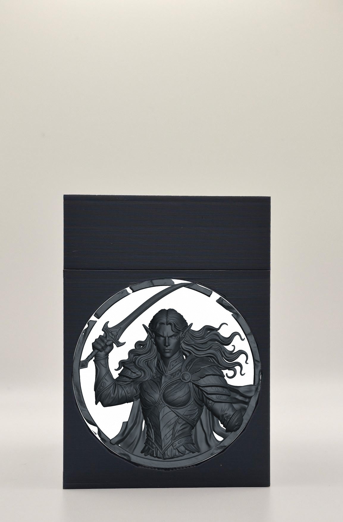Elvish Warrior Card Box — Black
