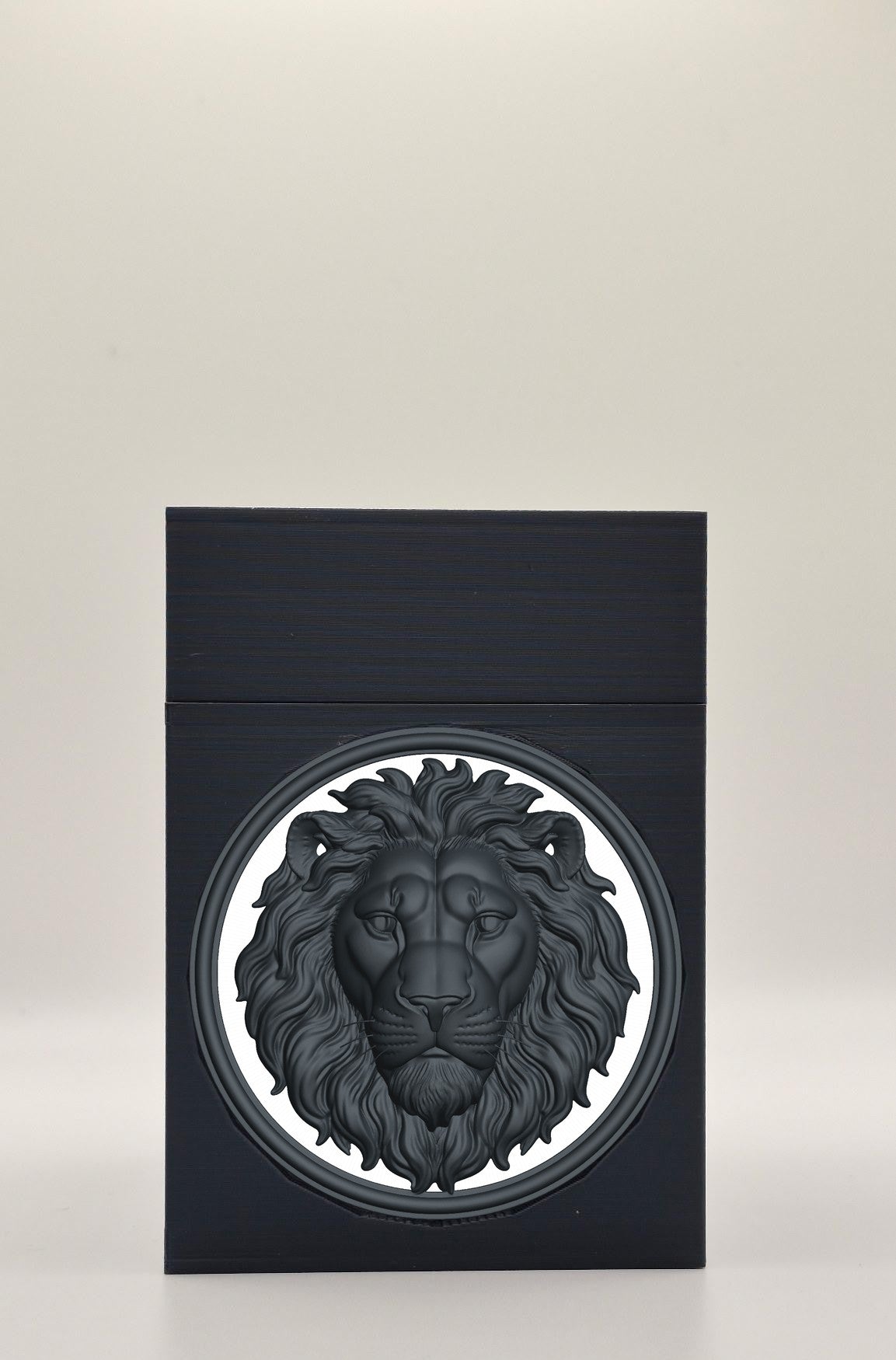 Lion Card Box — Black