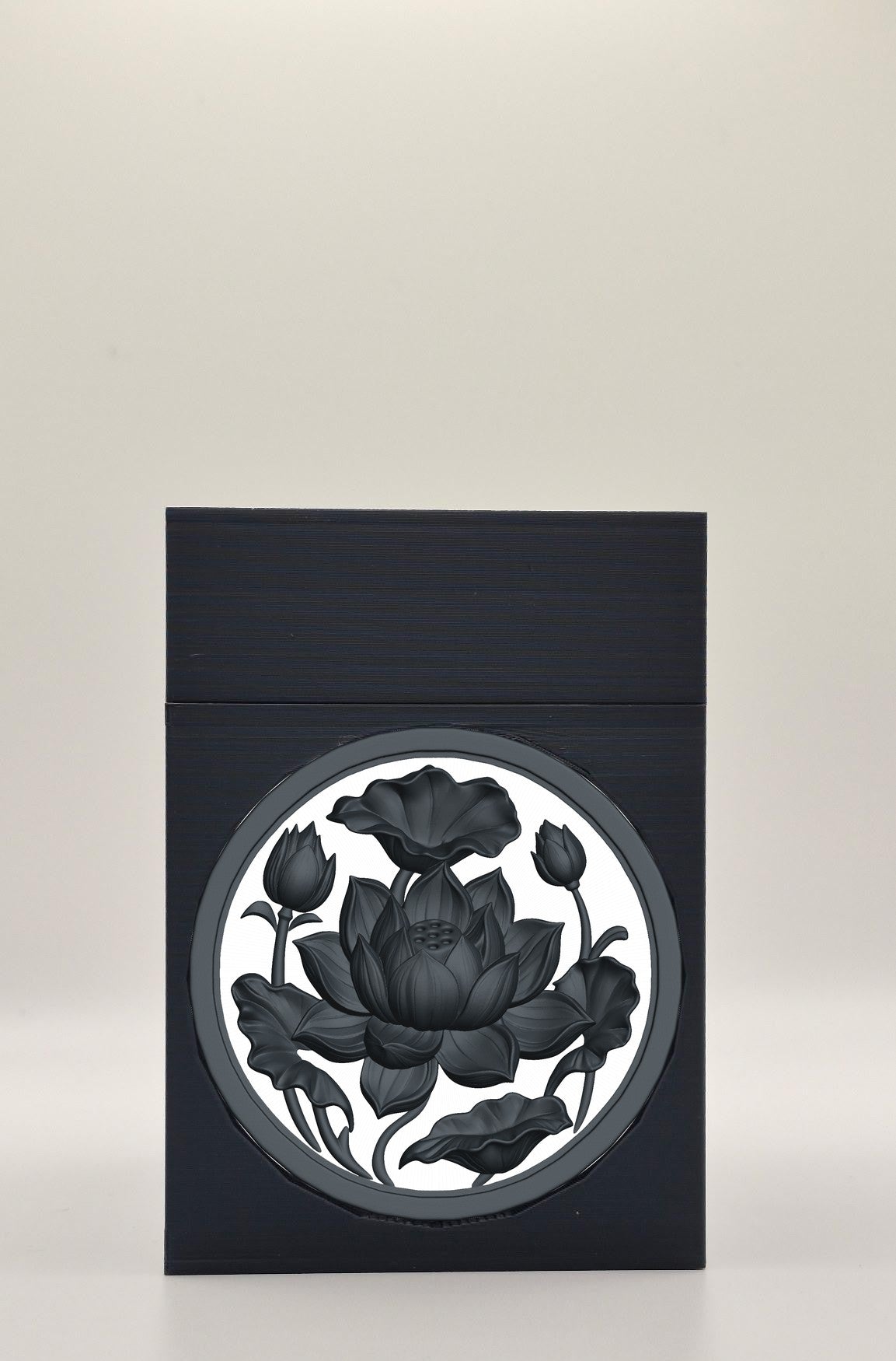 Lotus Card Box — Black