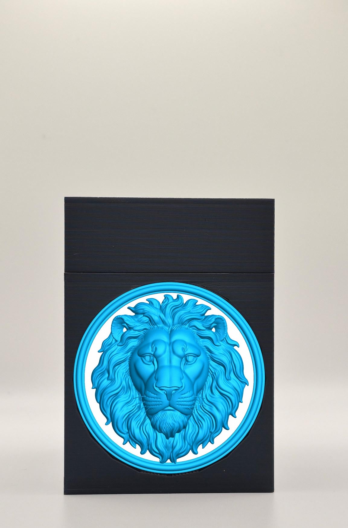 Lion Card Box — Black