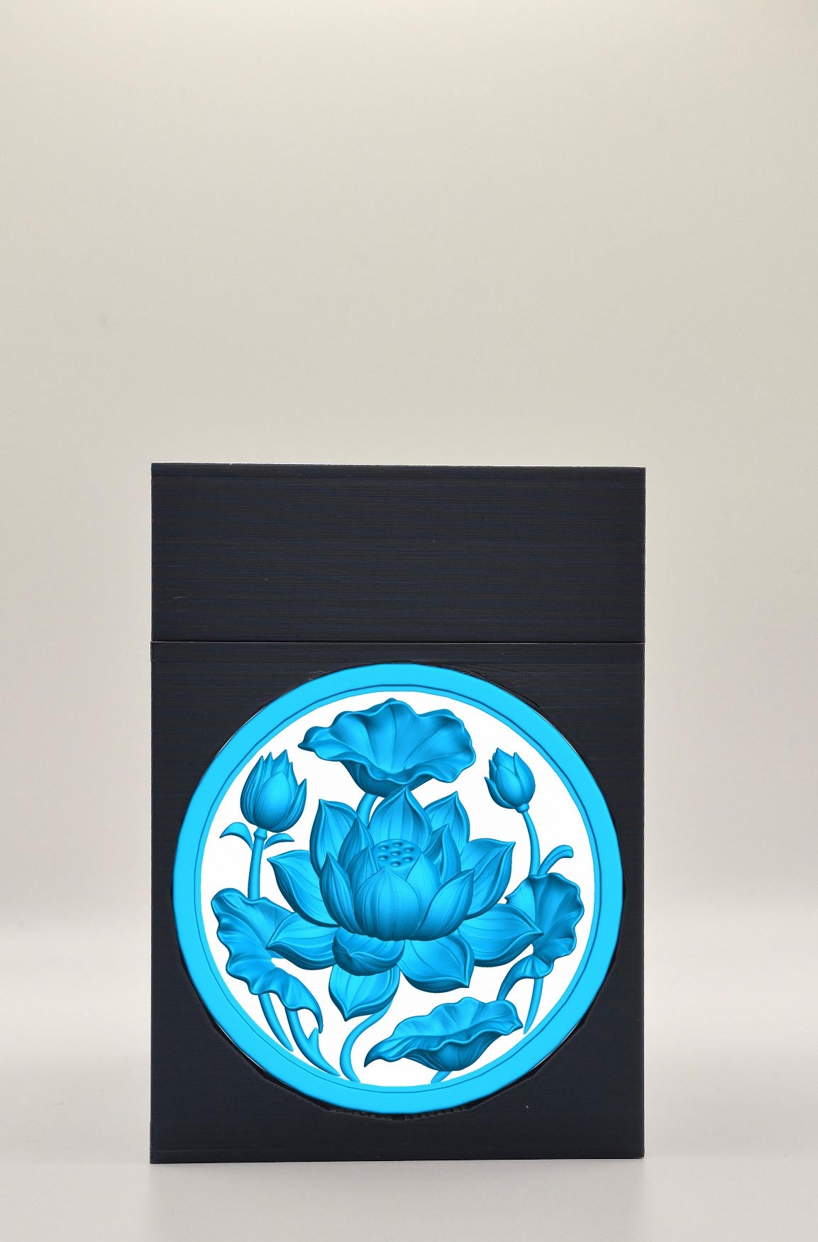 Lotus Card Box — Black