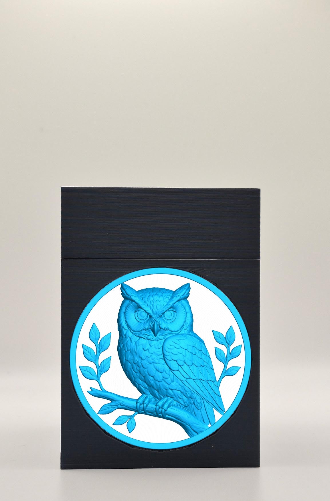 Owl Card Box — Black