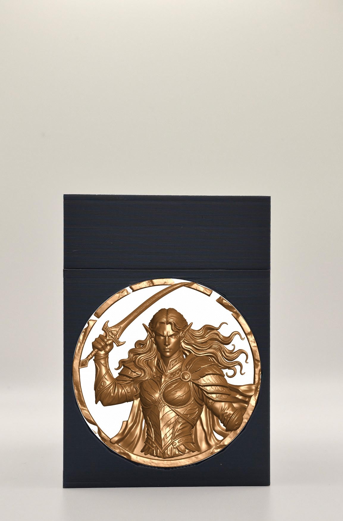 Elvish Warrior Card Box — Black