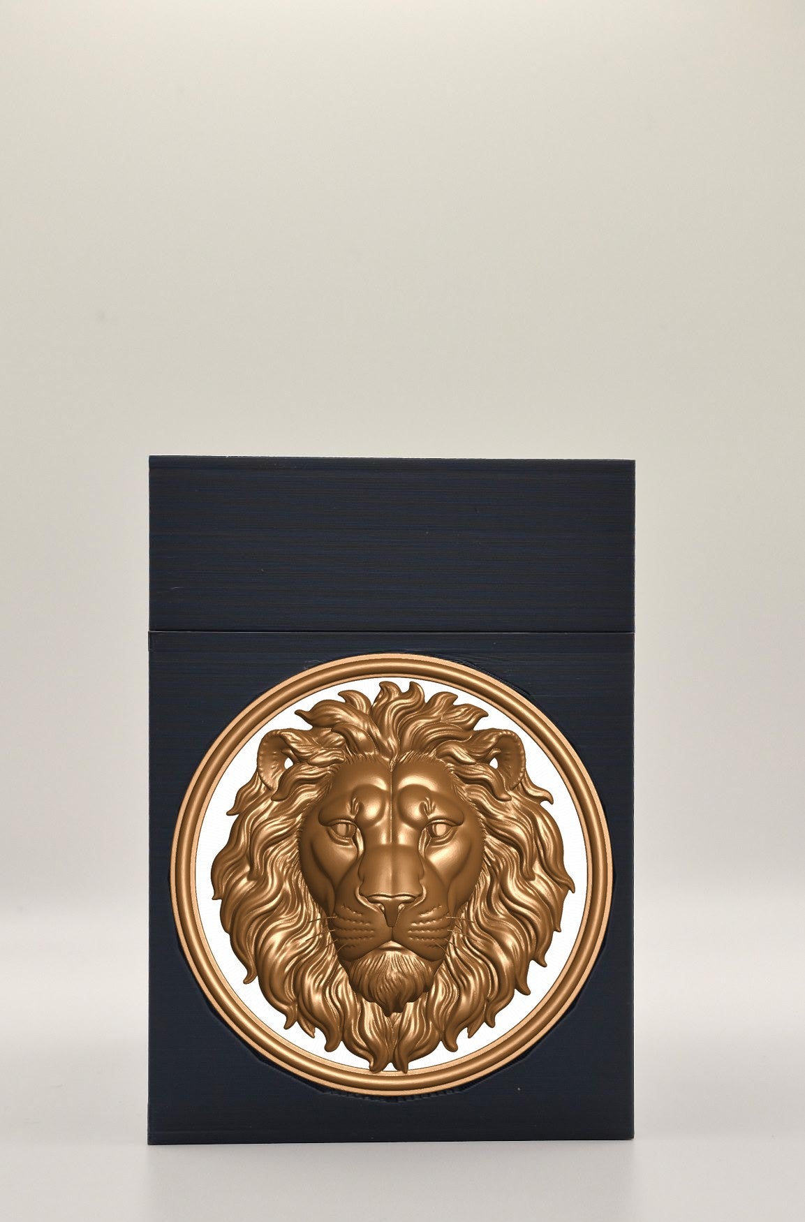 Lion Card Box — Black