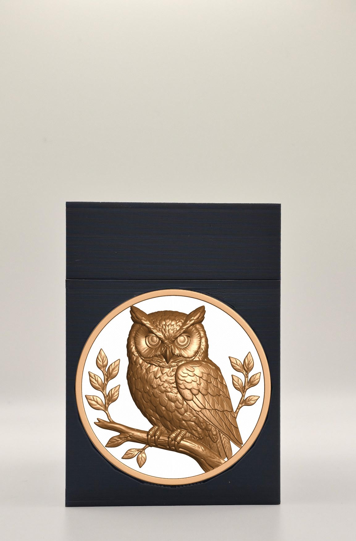 Owl Card Box — Black