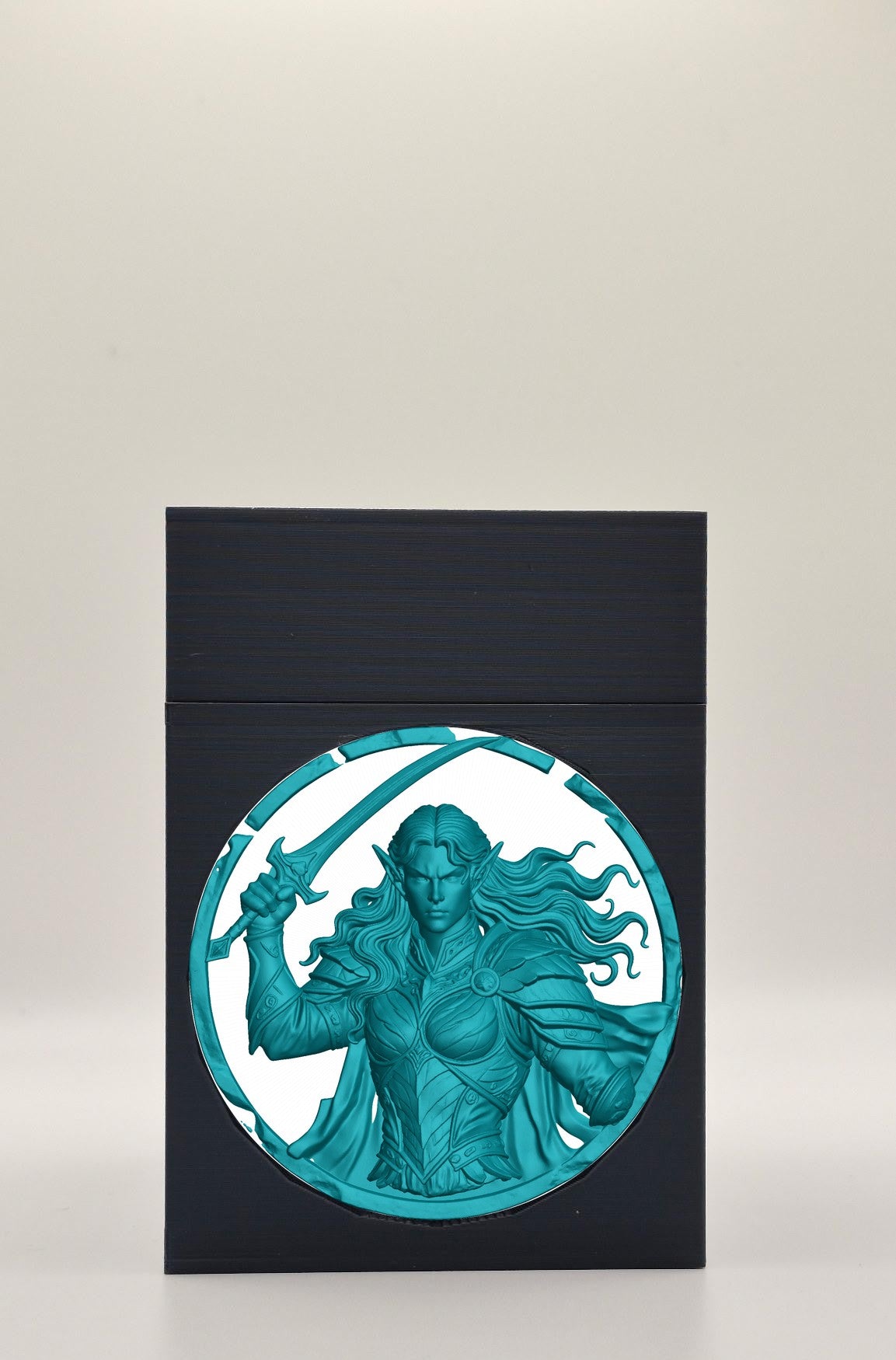 Elvish Warrior Card Box — Black