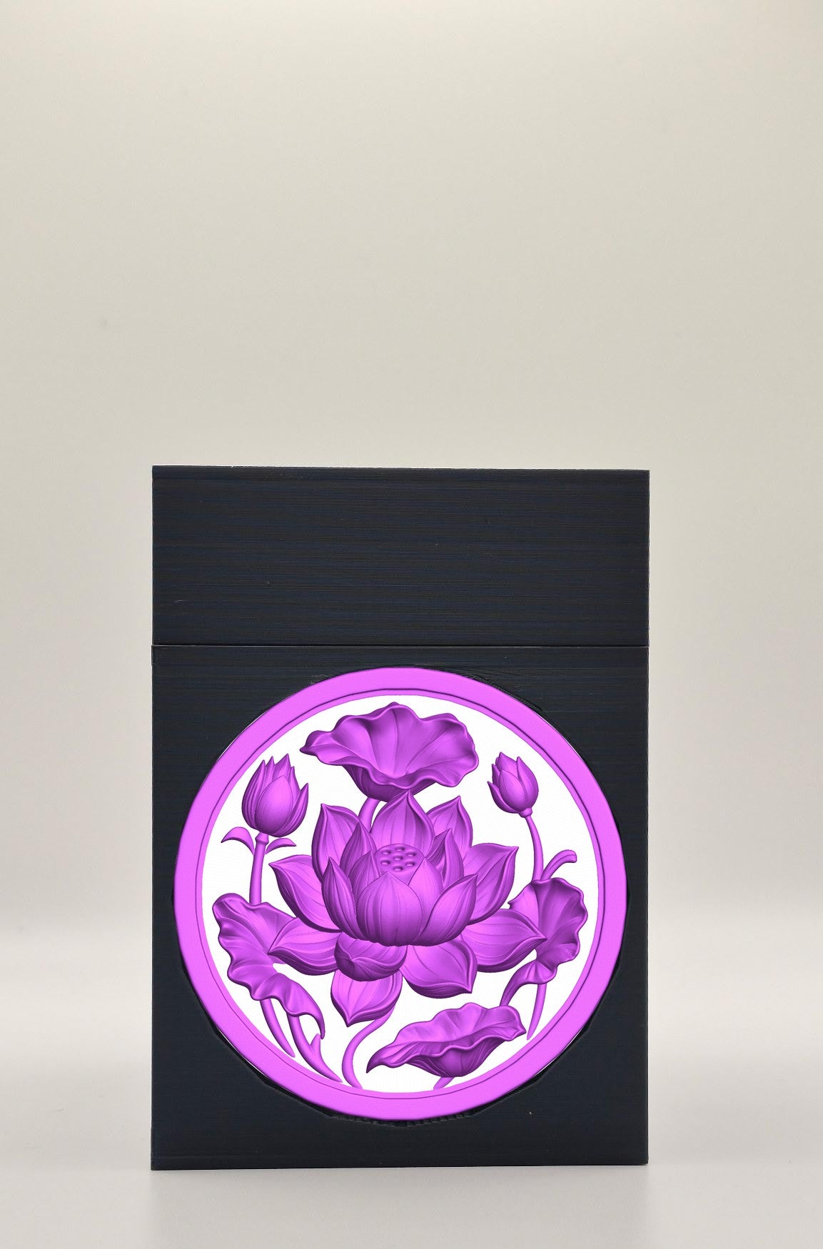 Lotus Card Box — Black