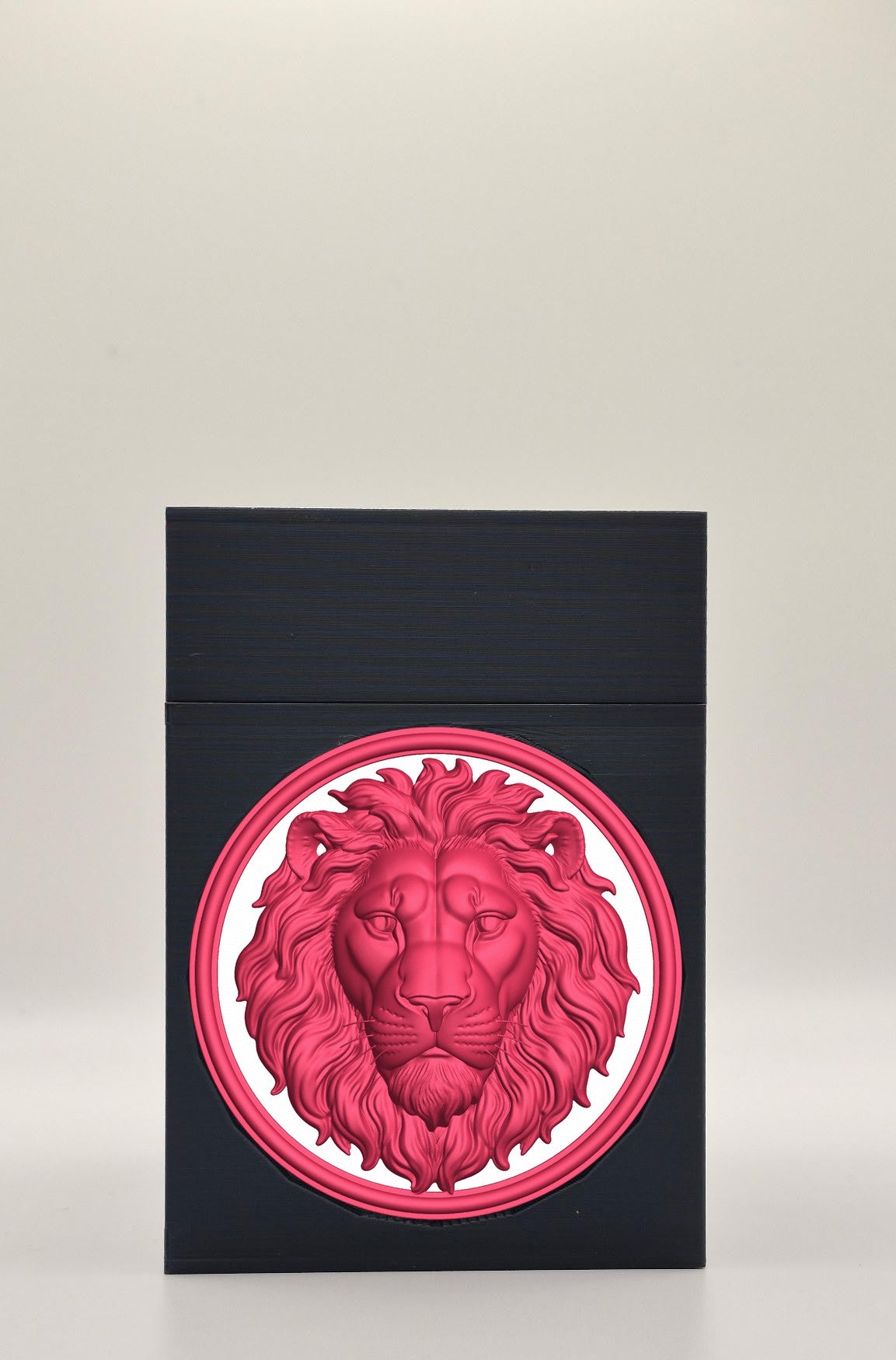 Lion Card Box — Black