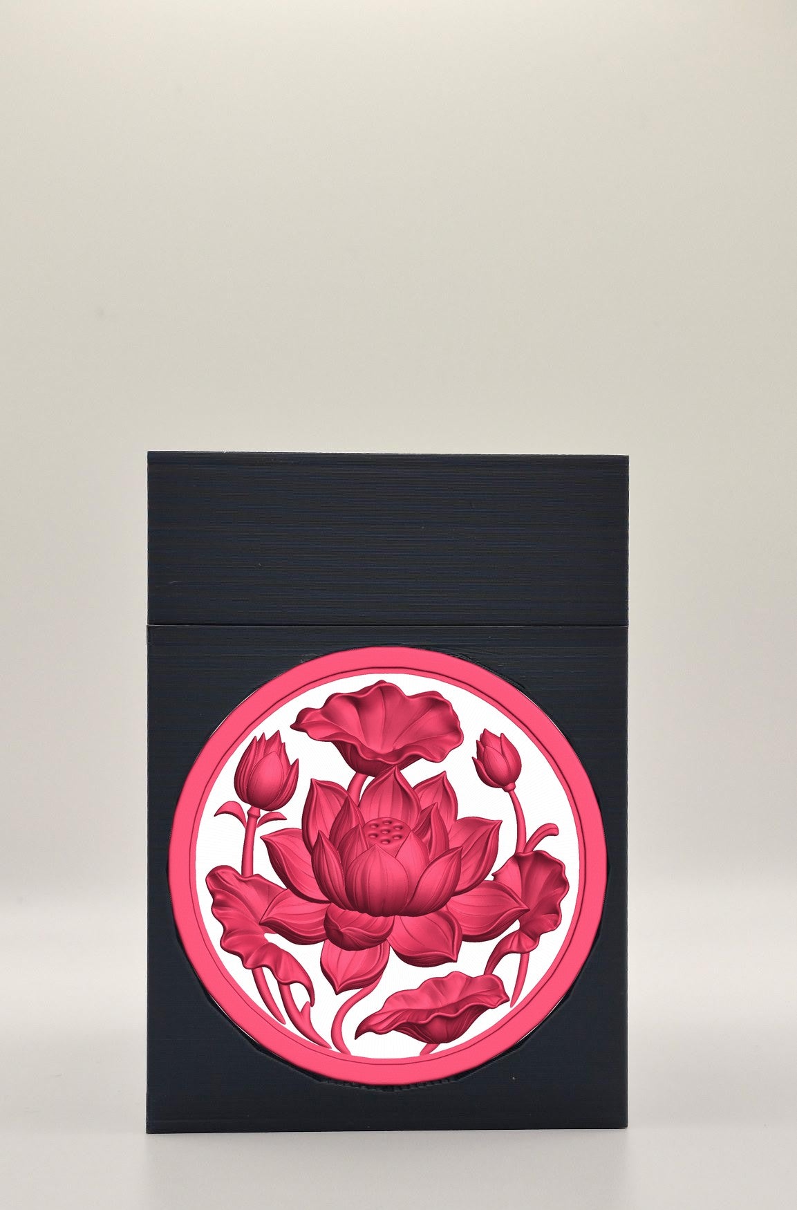 Lotus Card Box — Black