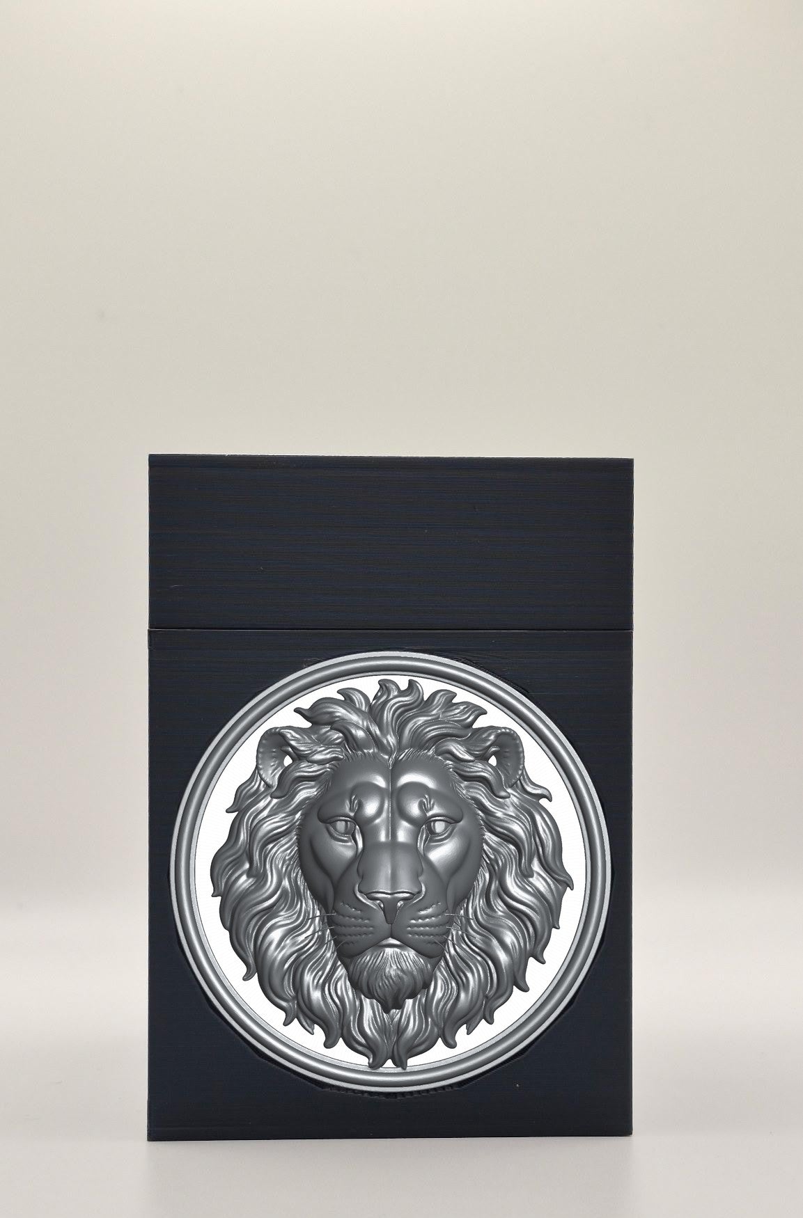 Lion Card Box — Black
