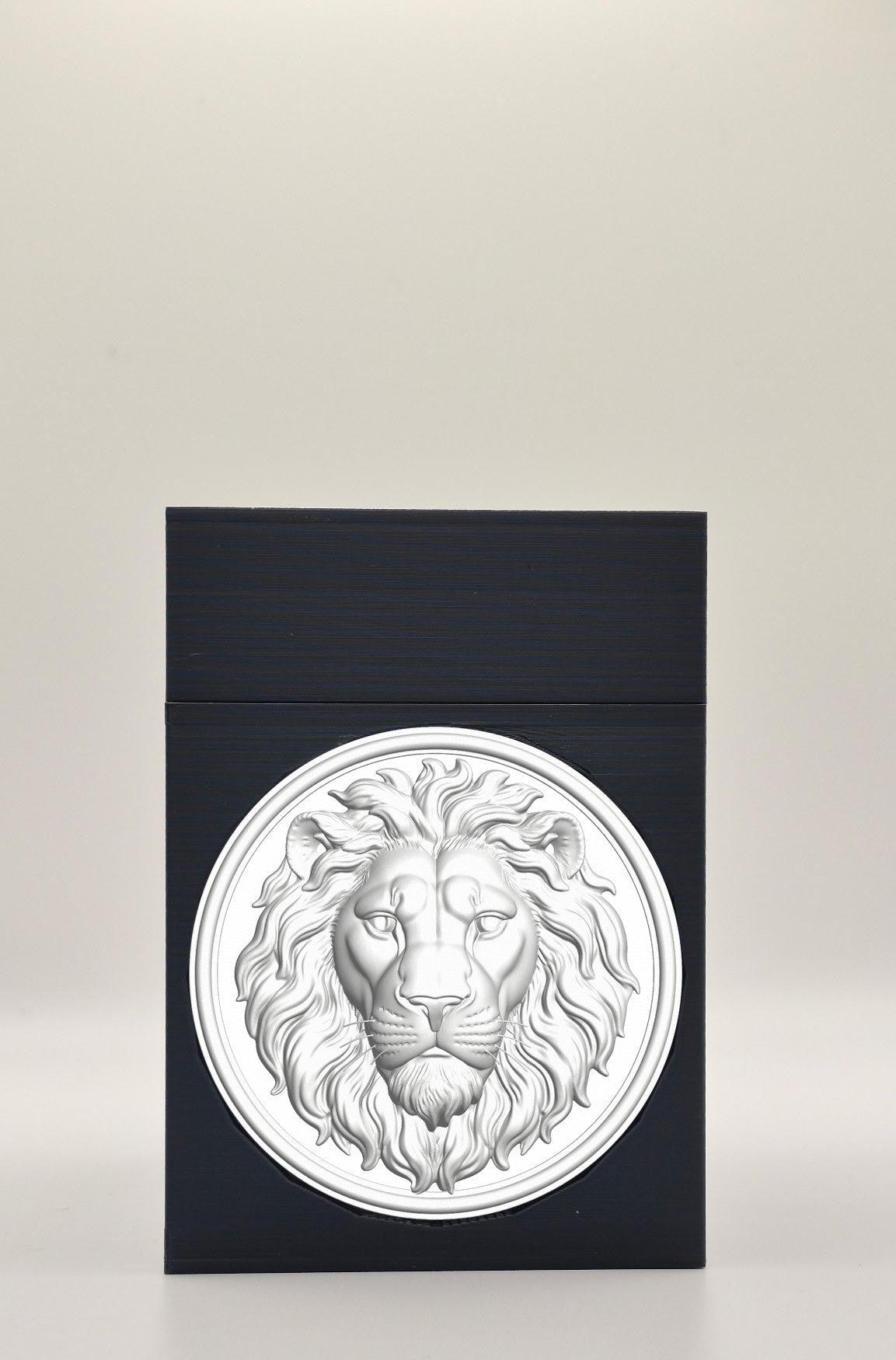 Lion Card Box — Black