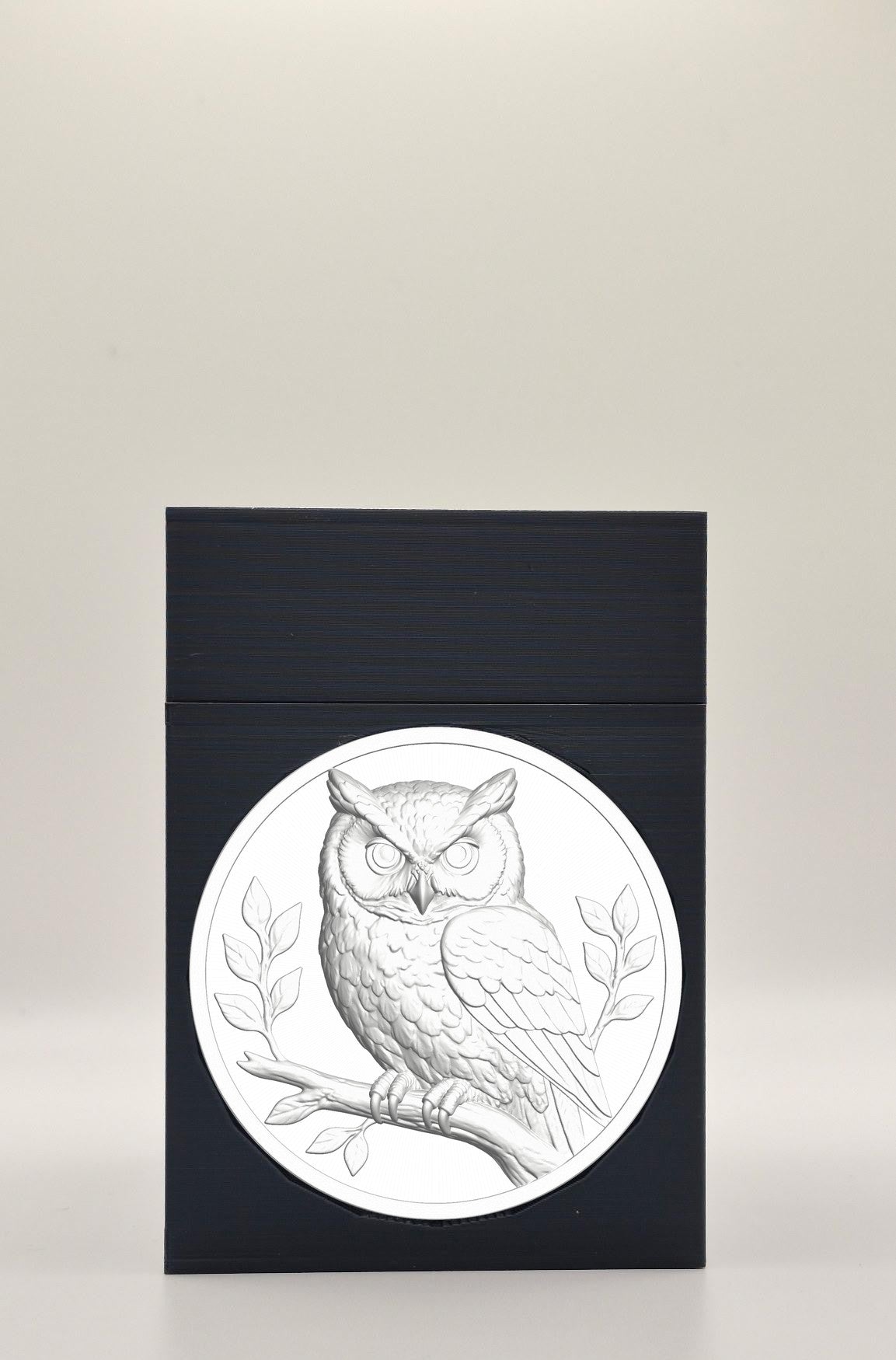 Owl Card Box — Black