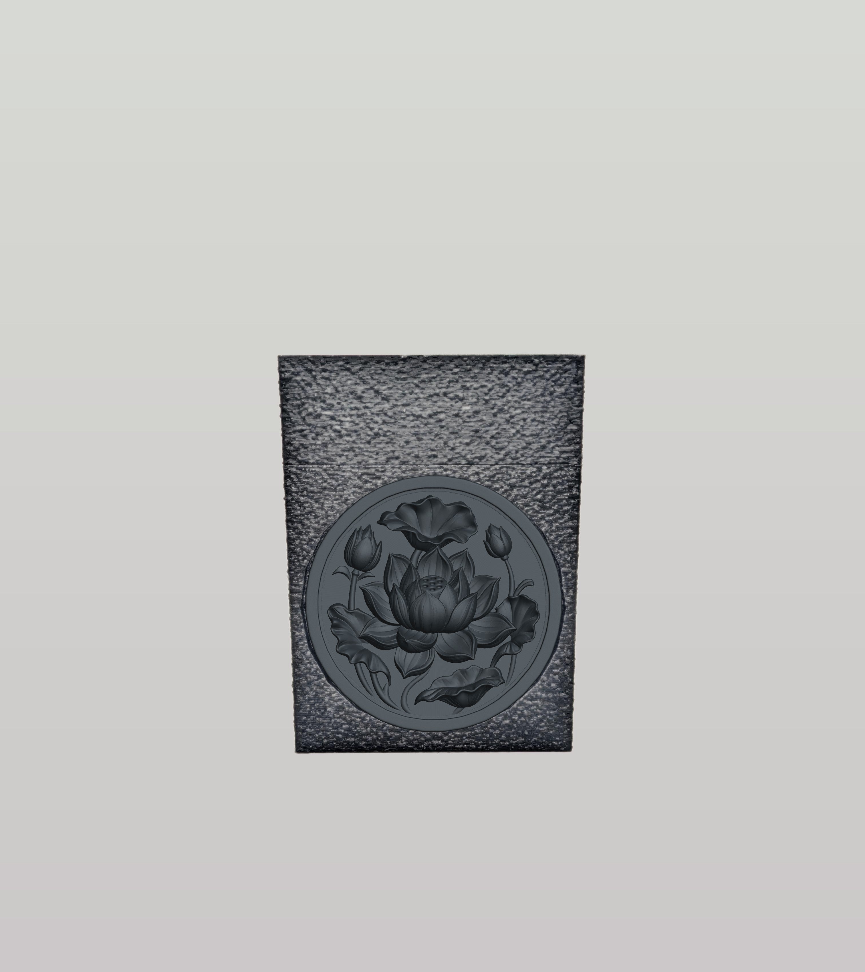Lotus Card Box — Black