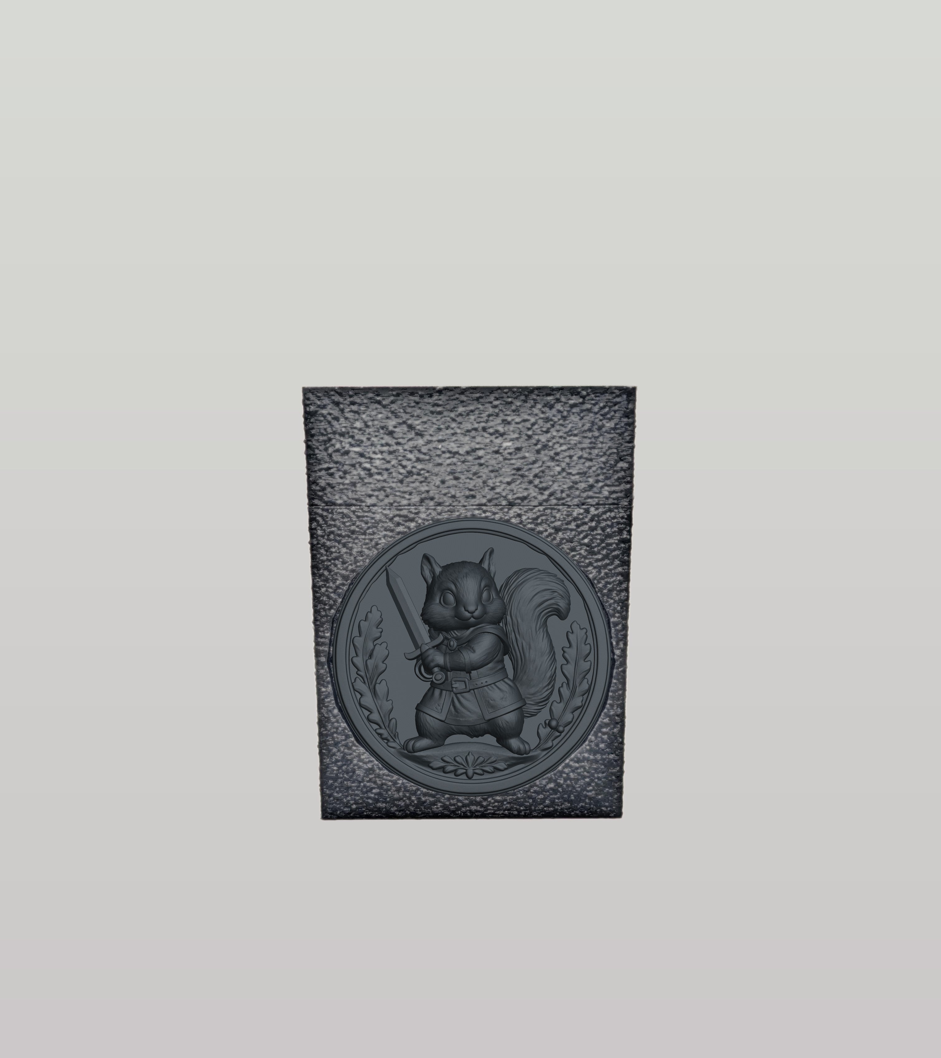 Squirrel Card Box — Black