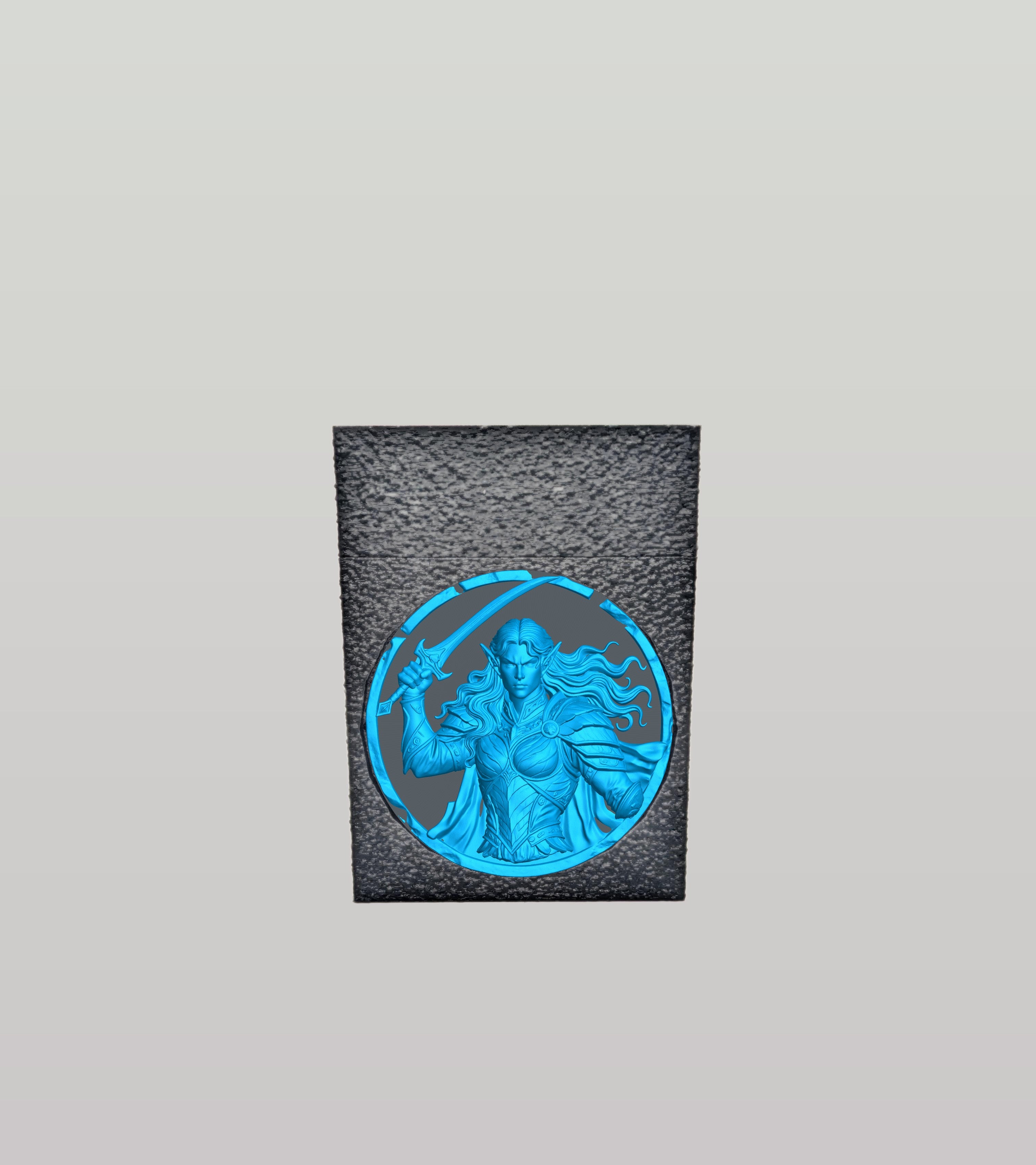 Elvish Warrior Card Box — Black
