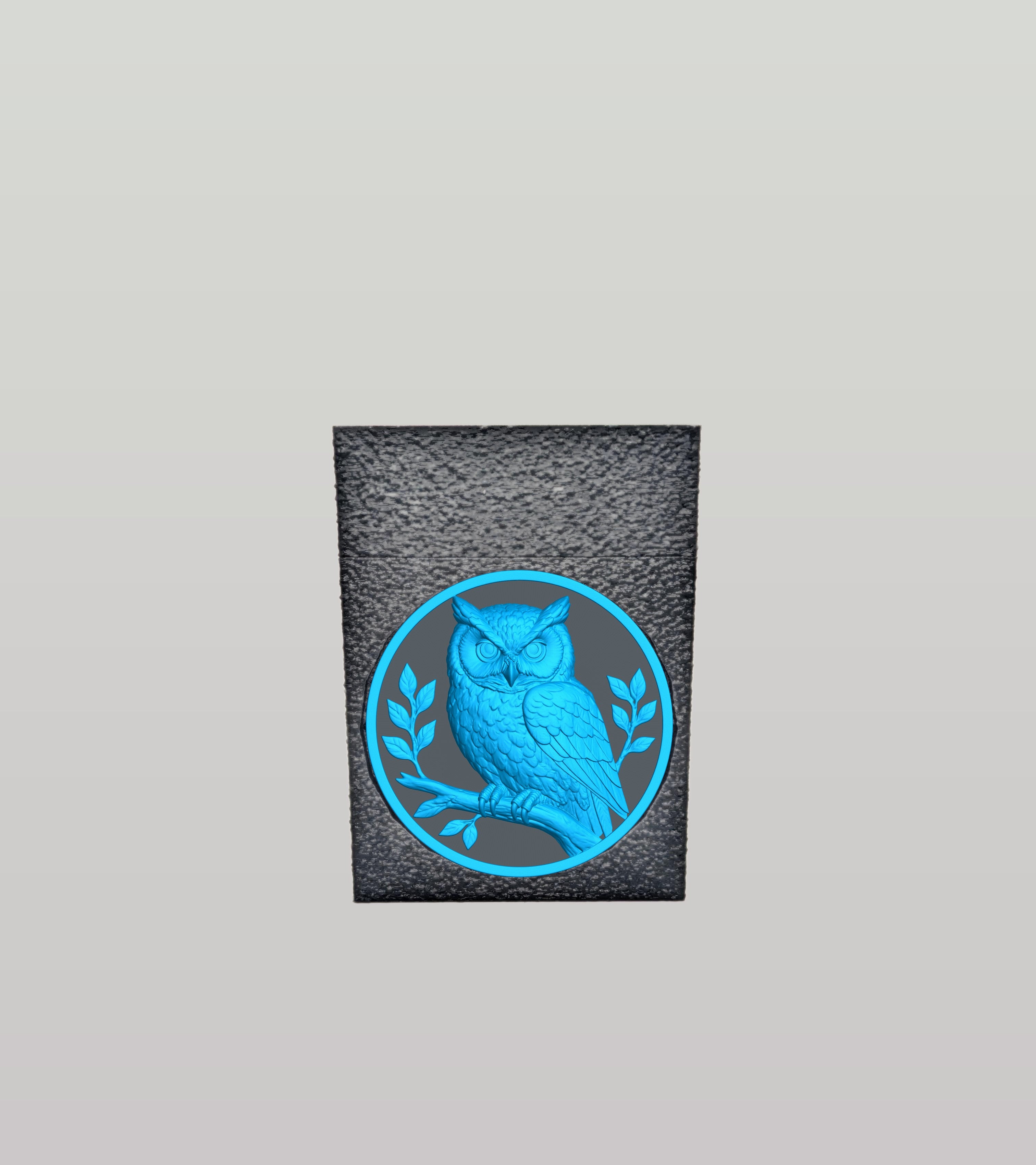 Owl Card Box — Black