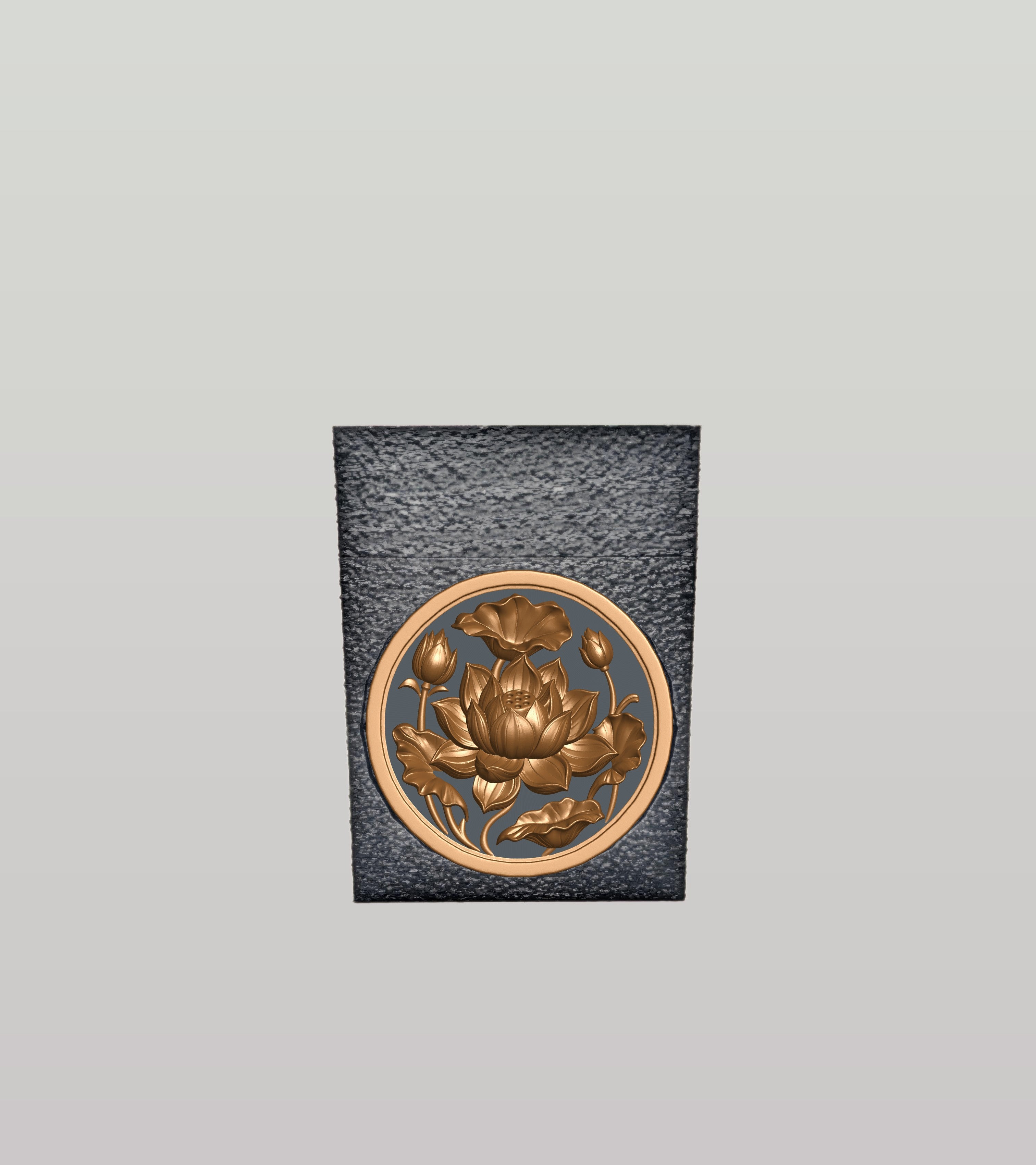 Lotus Card Box — Black