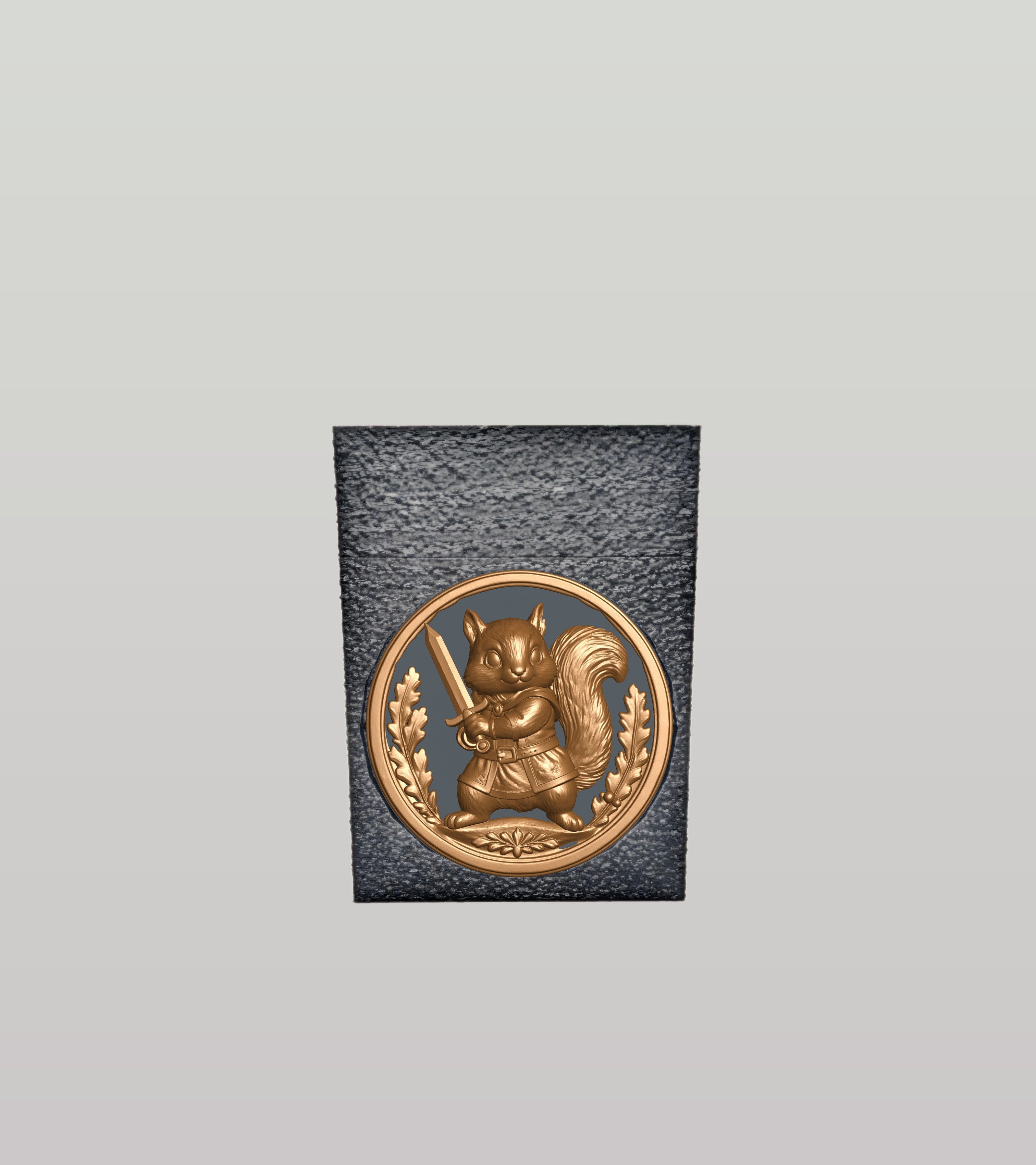 Squirrel Card Box — Black