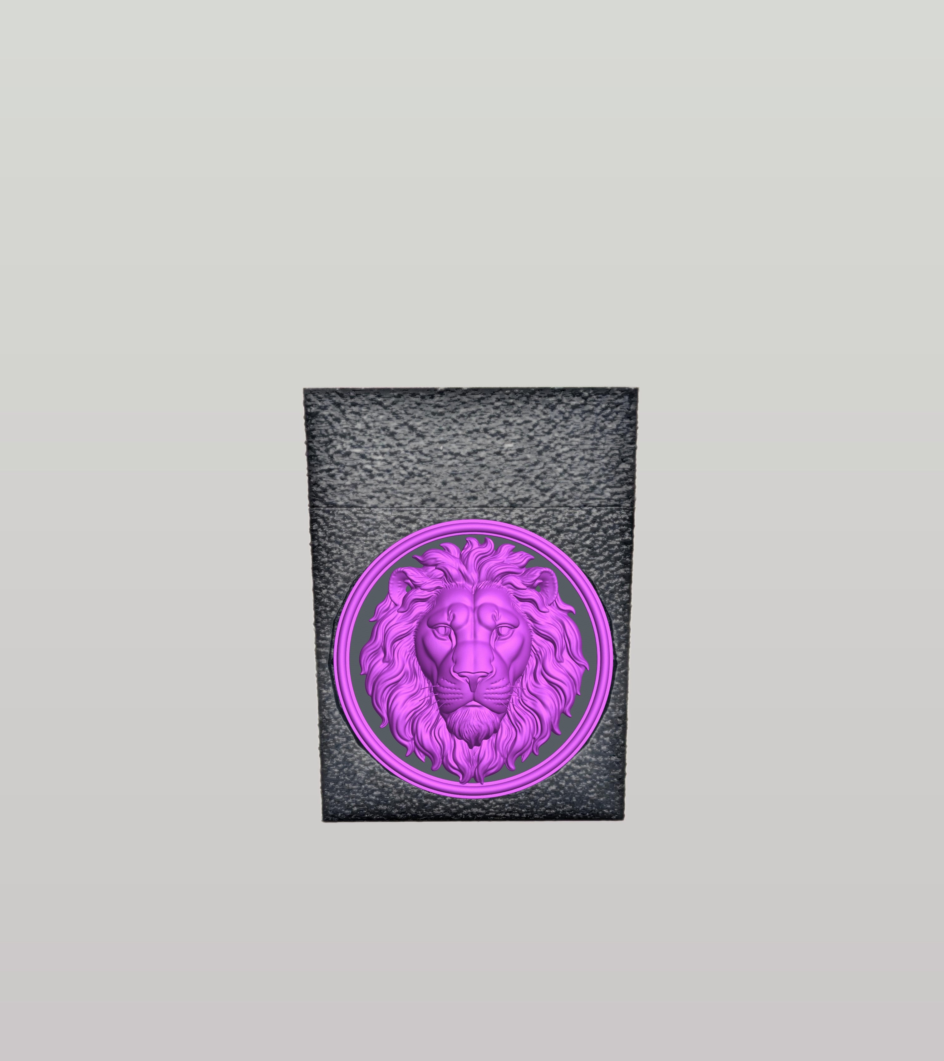 Lion Card Box — Black