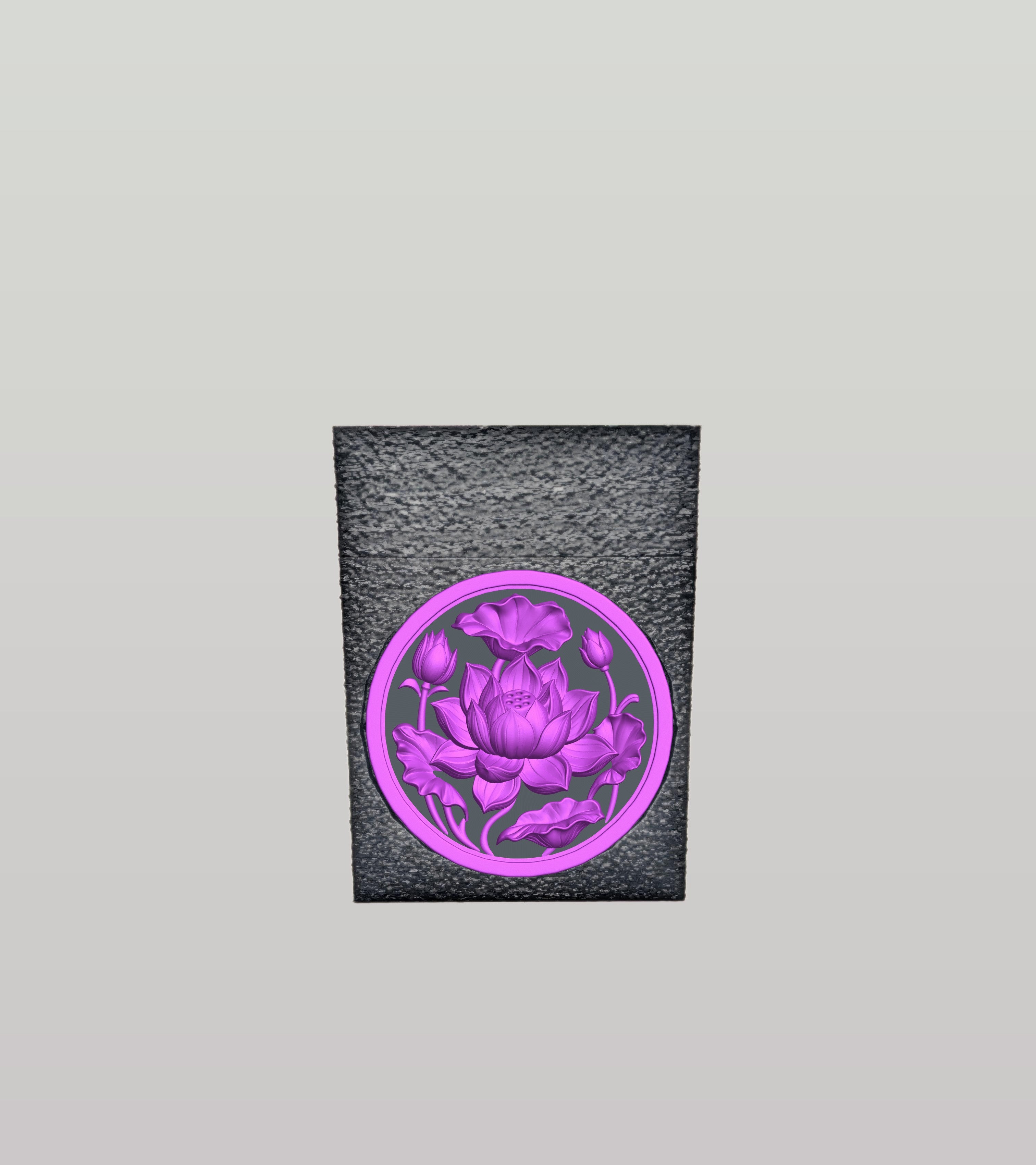 Lotus Card Box — Black