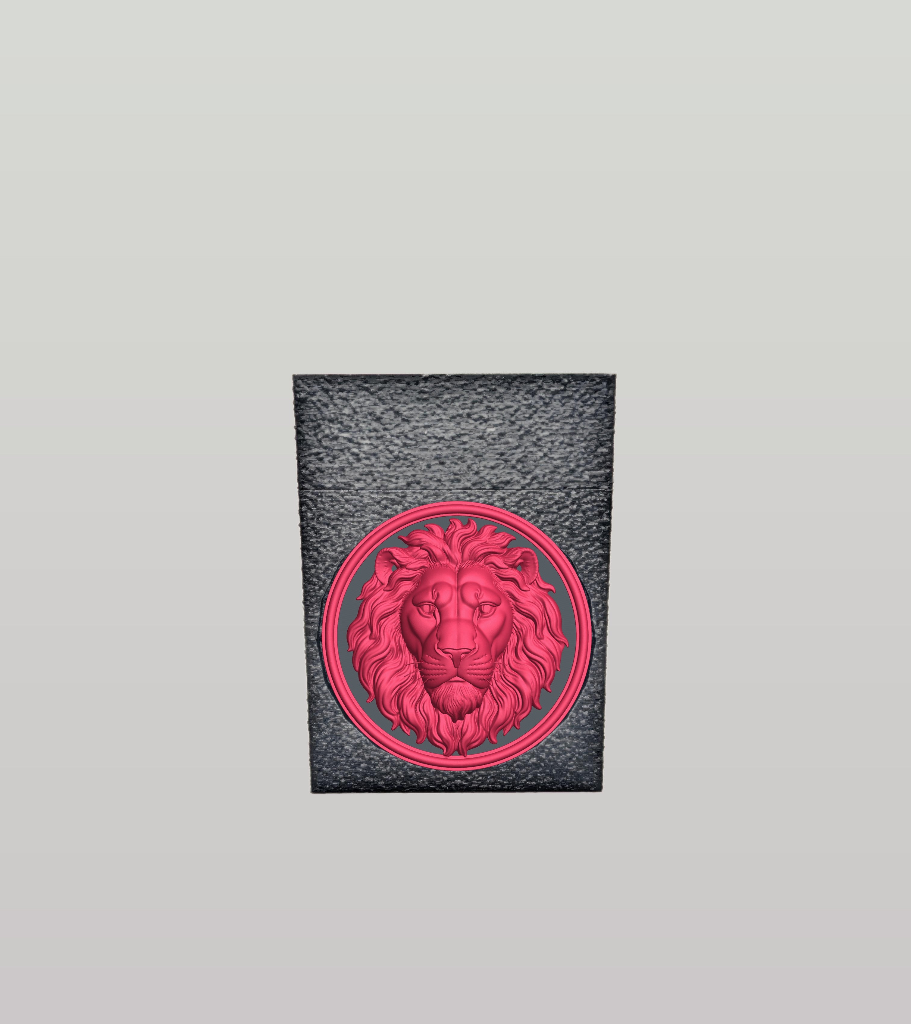 Lion Card Box — Black