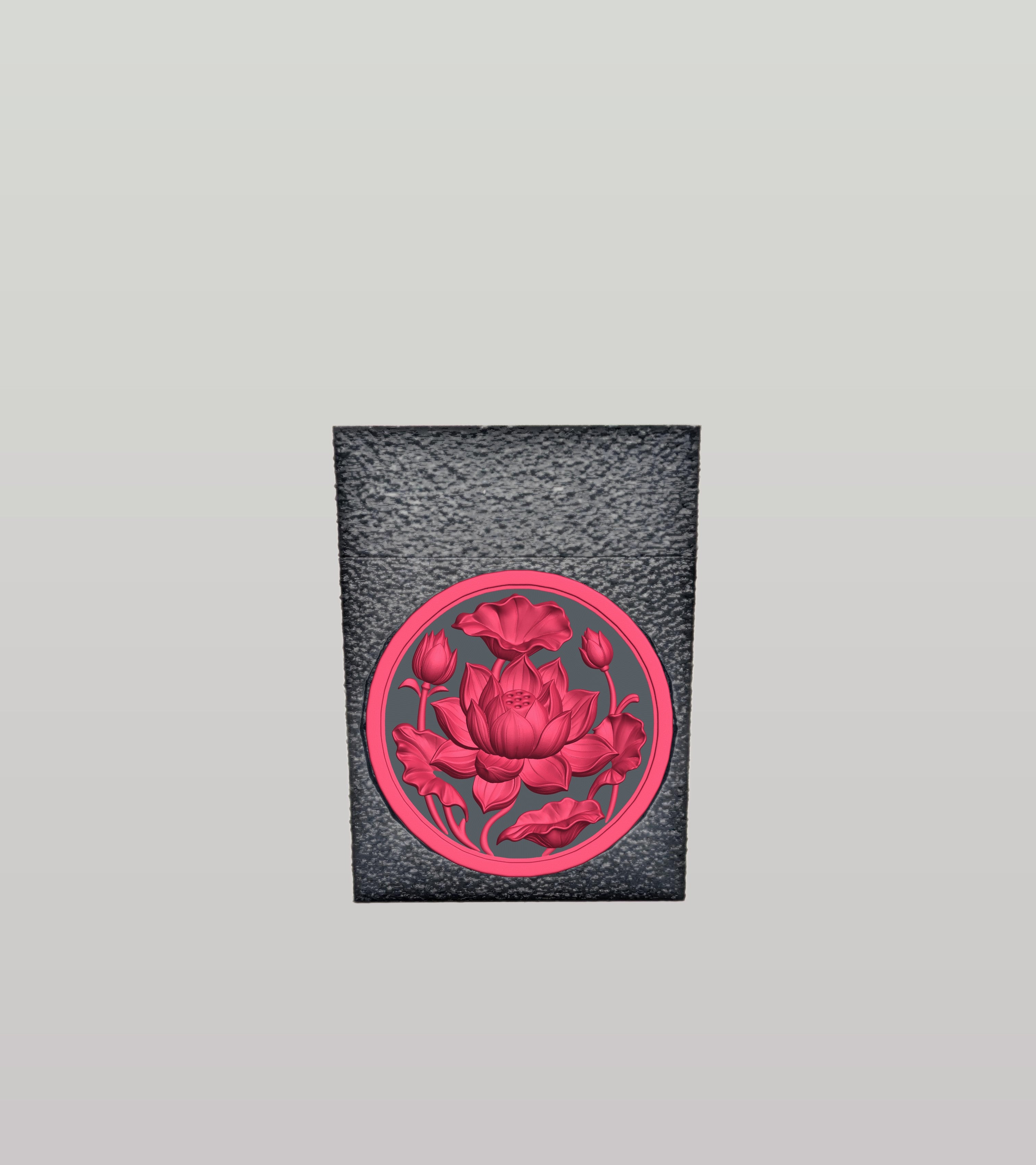 Lotus Card Box — Black