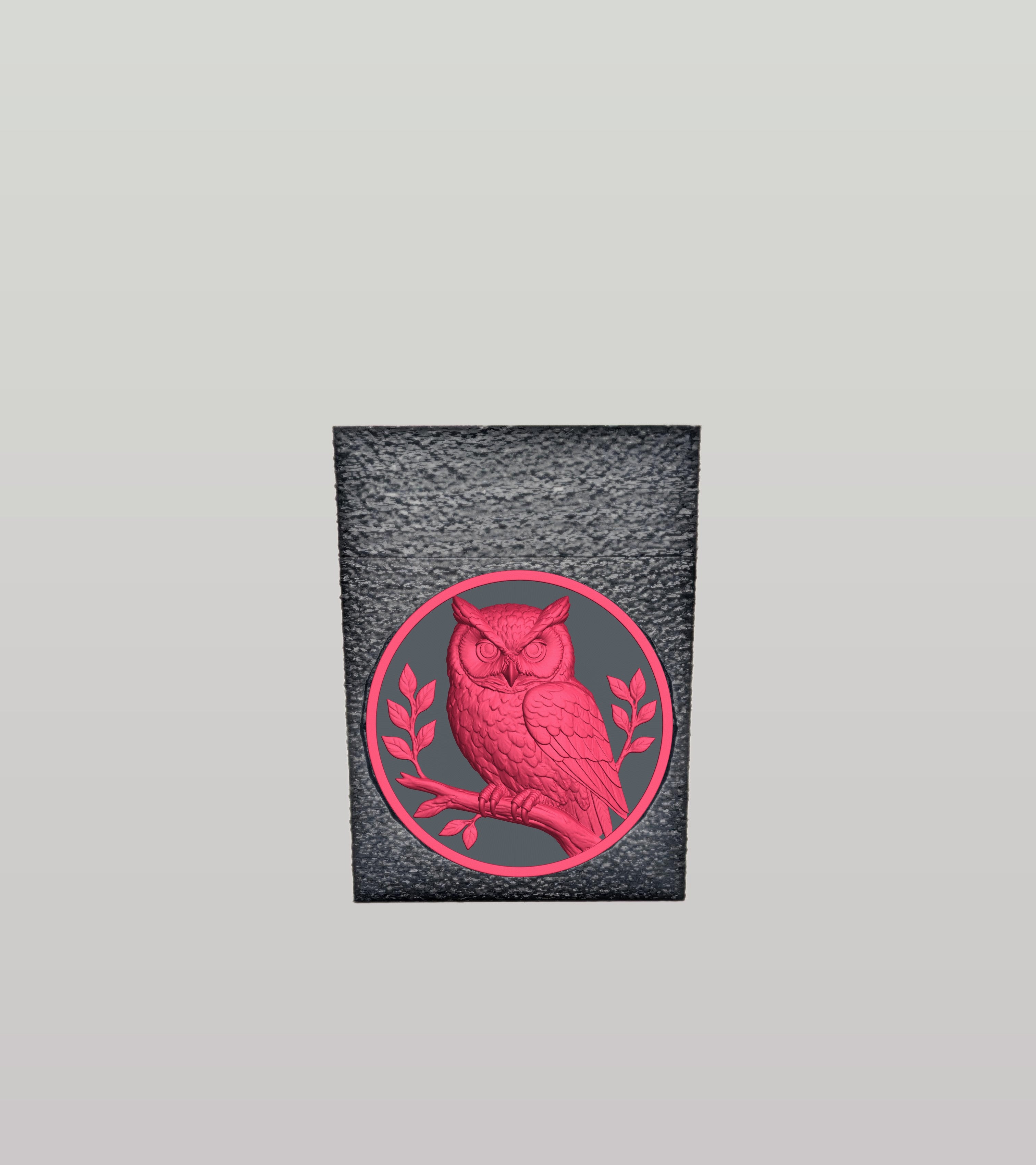 Owl Card Box — Black